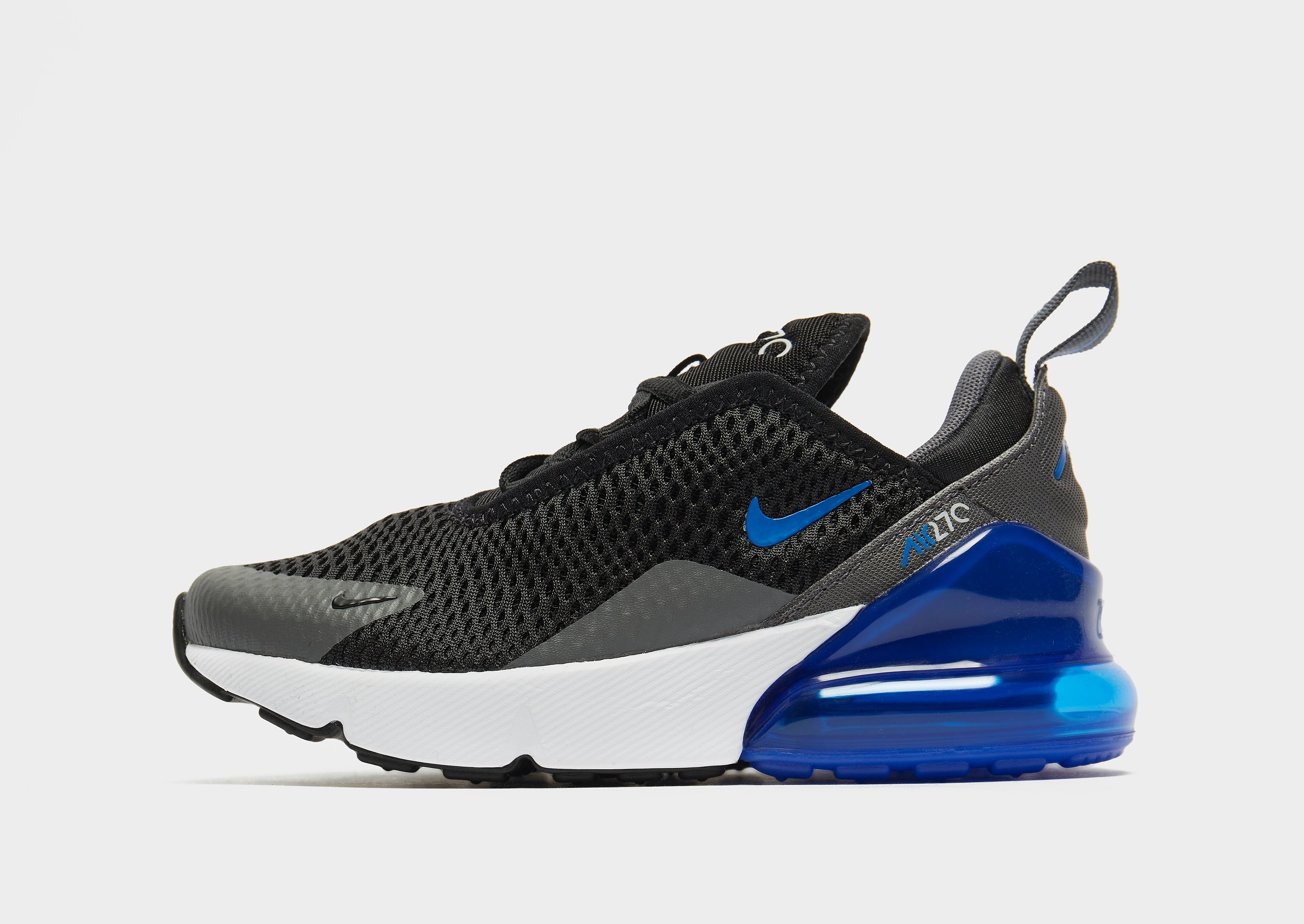 Nike Air Max 270 Children - Black/Iron Grey/White/Game Royal - Kids, Black/Iron Grey/White/Game Royal