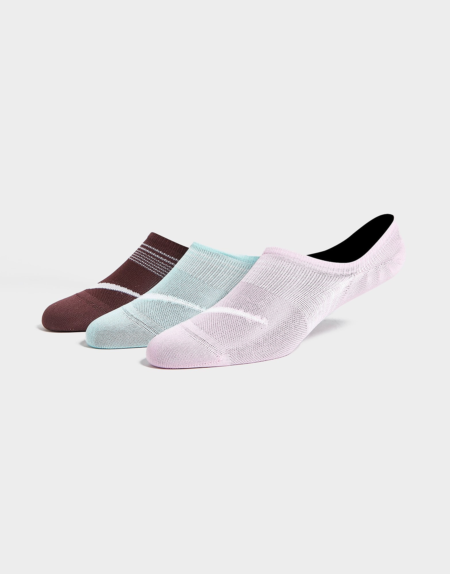 Nike 3-Pack Everyday Training Footie Socks - Multi Coloured - Womens, Multi Coloured