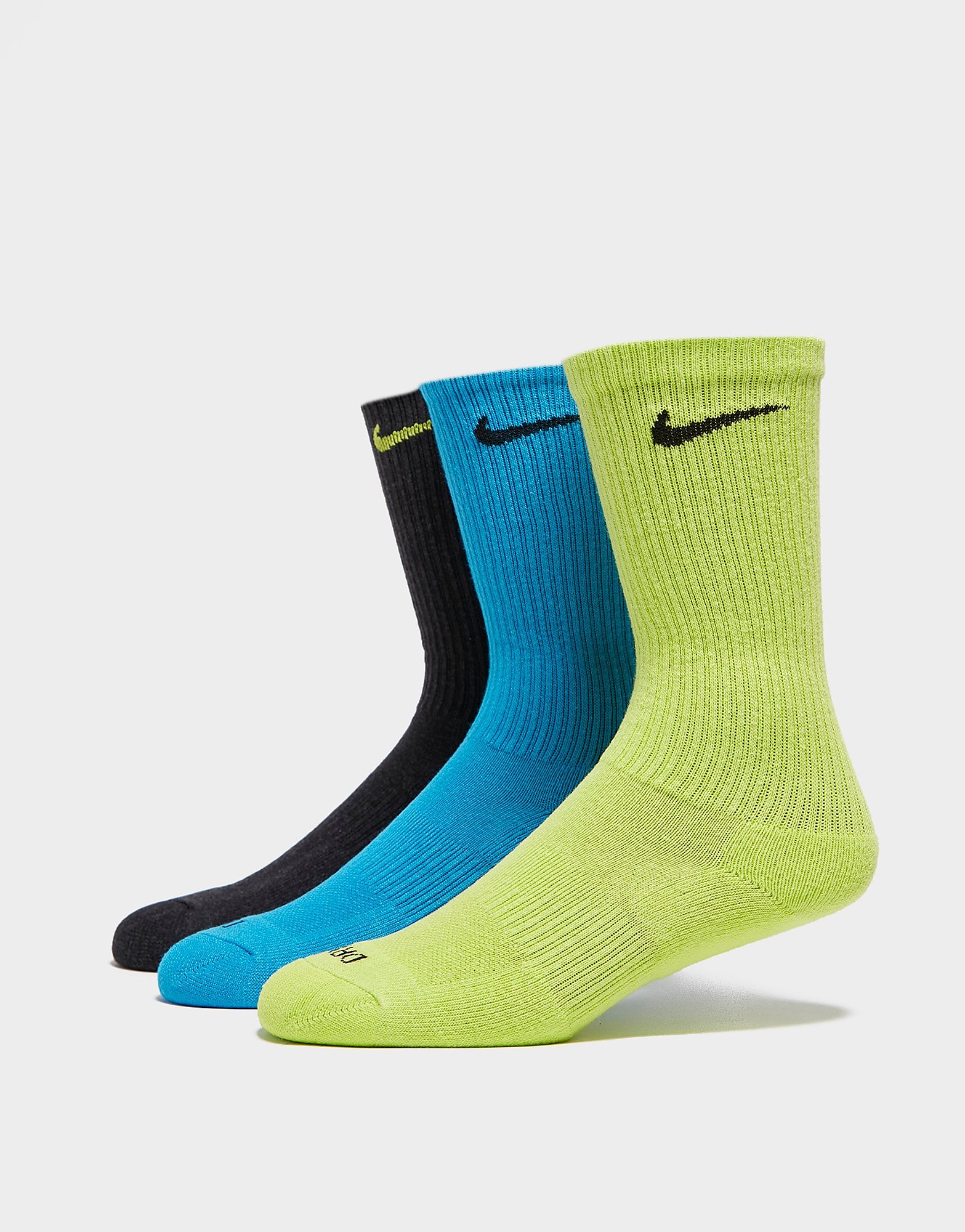 

Nike 3-Pack Crew Everyday Plus Socks - Multi-Colour - Mens, Multi-Colour
