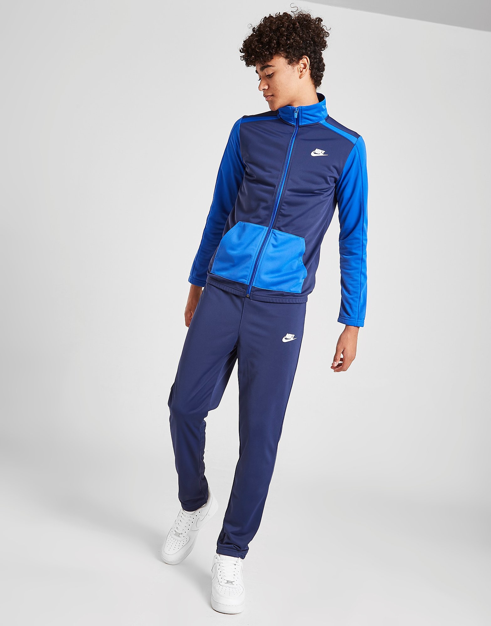 

Nike Futura Poly Tracksuit Junior - Midnight Navy/Game Royal/Game Royal/White - Kids, Midnight Navy/Game Royal/Game Royal/White