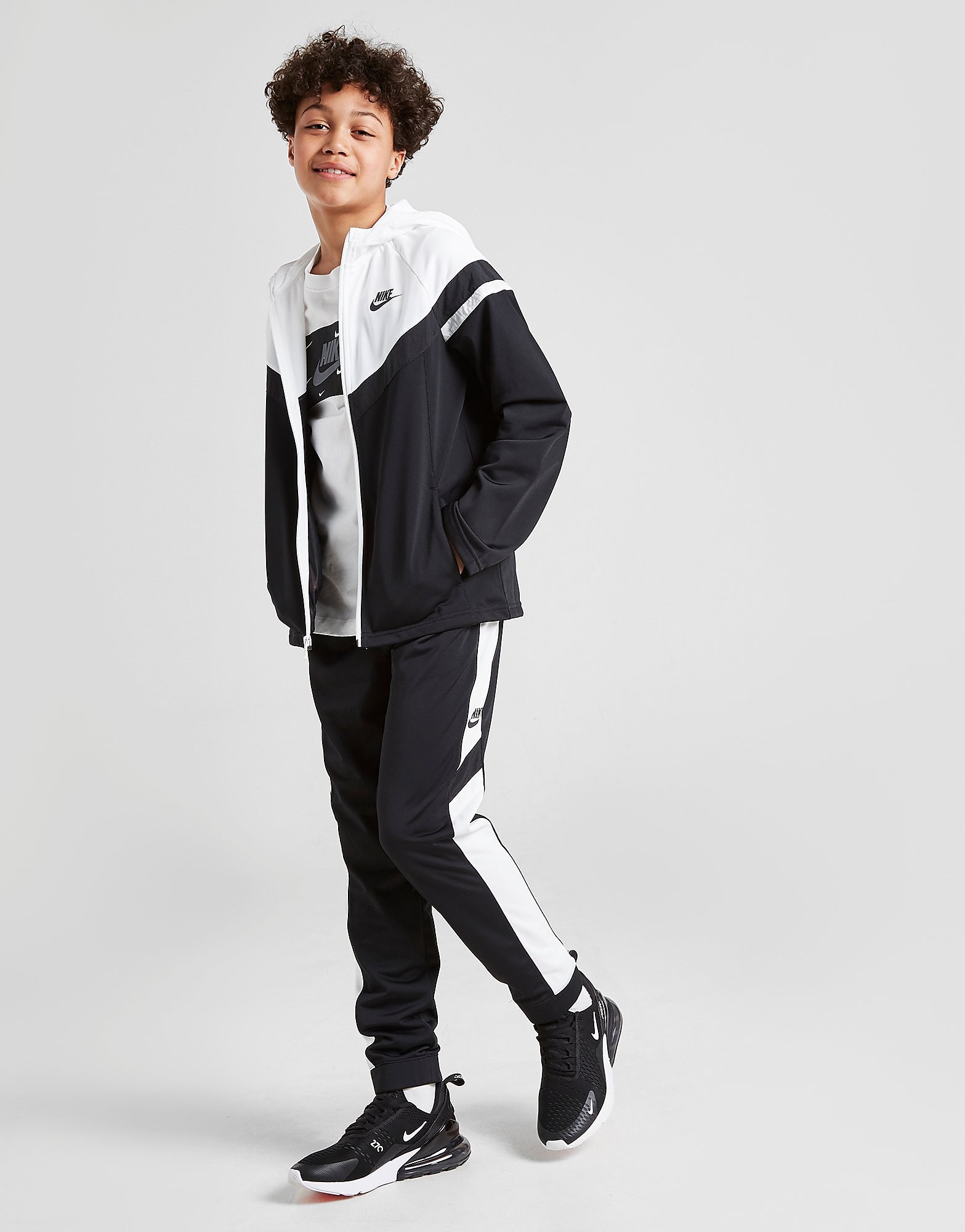 

Nike Sportswear Poly Woven Tracksuit Junior - Black/White/Black/Black/White - Kids, Black/White/Black/Black/White