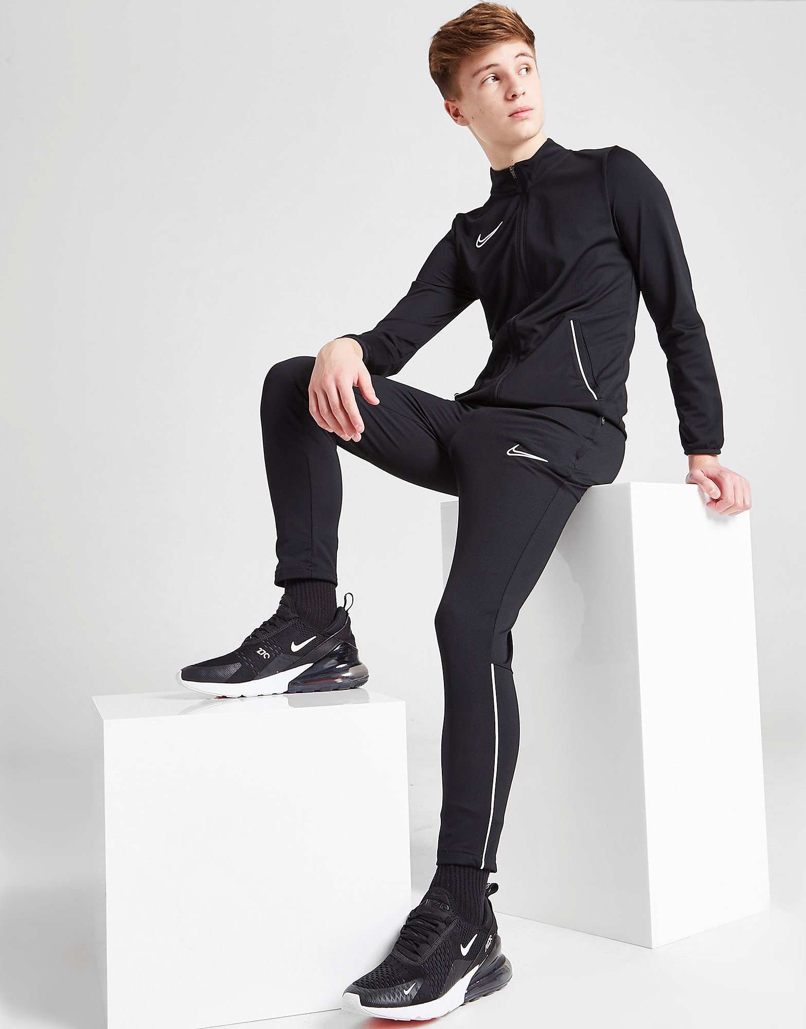 

Nike Academy 21 Tracksuit Junior - Black/White/White - Kids, Black/White/White