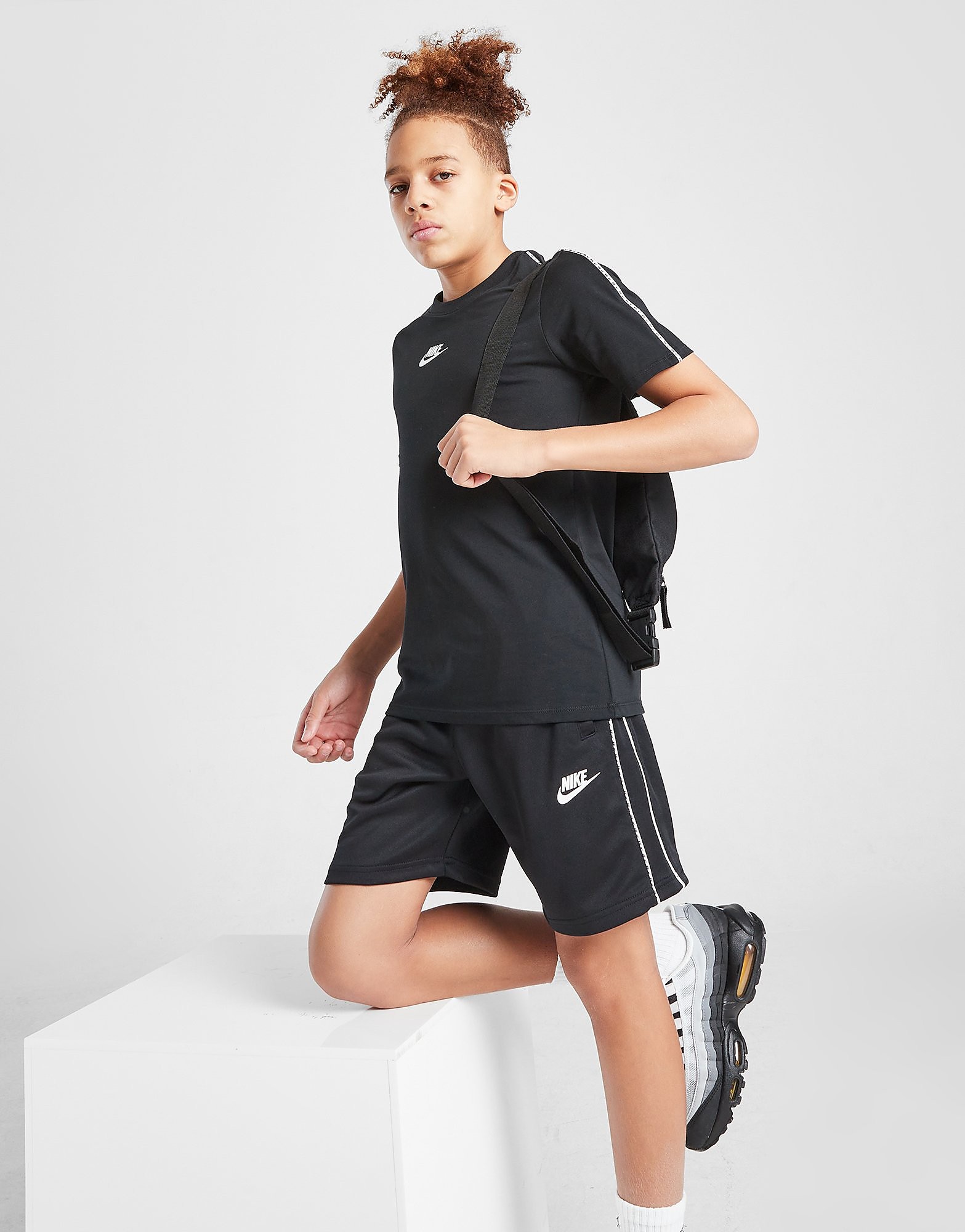 

Nike Repeat Tape Shorts Junior - Black - Kids, Black