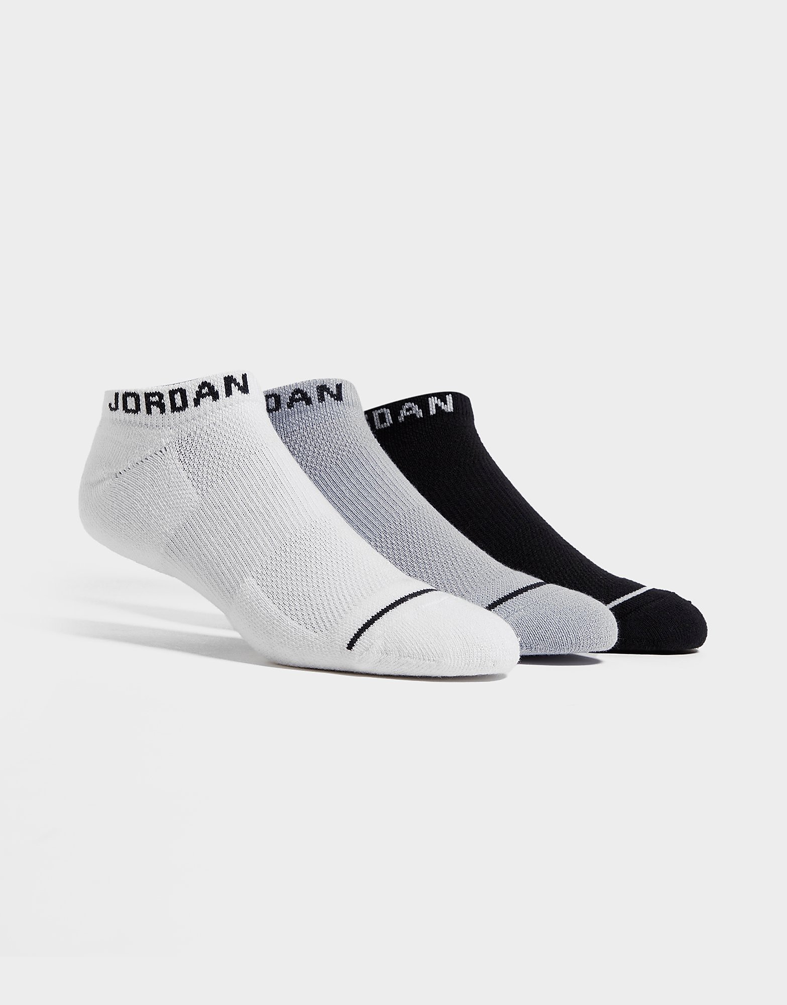 Jordan 3 Pack Dri-FIT No-Show Socks - White - Mens, White
