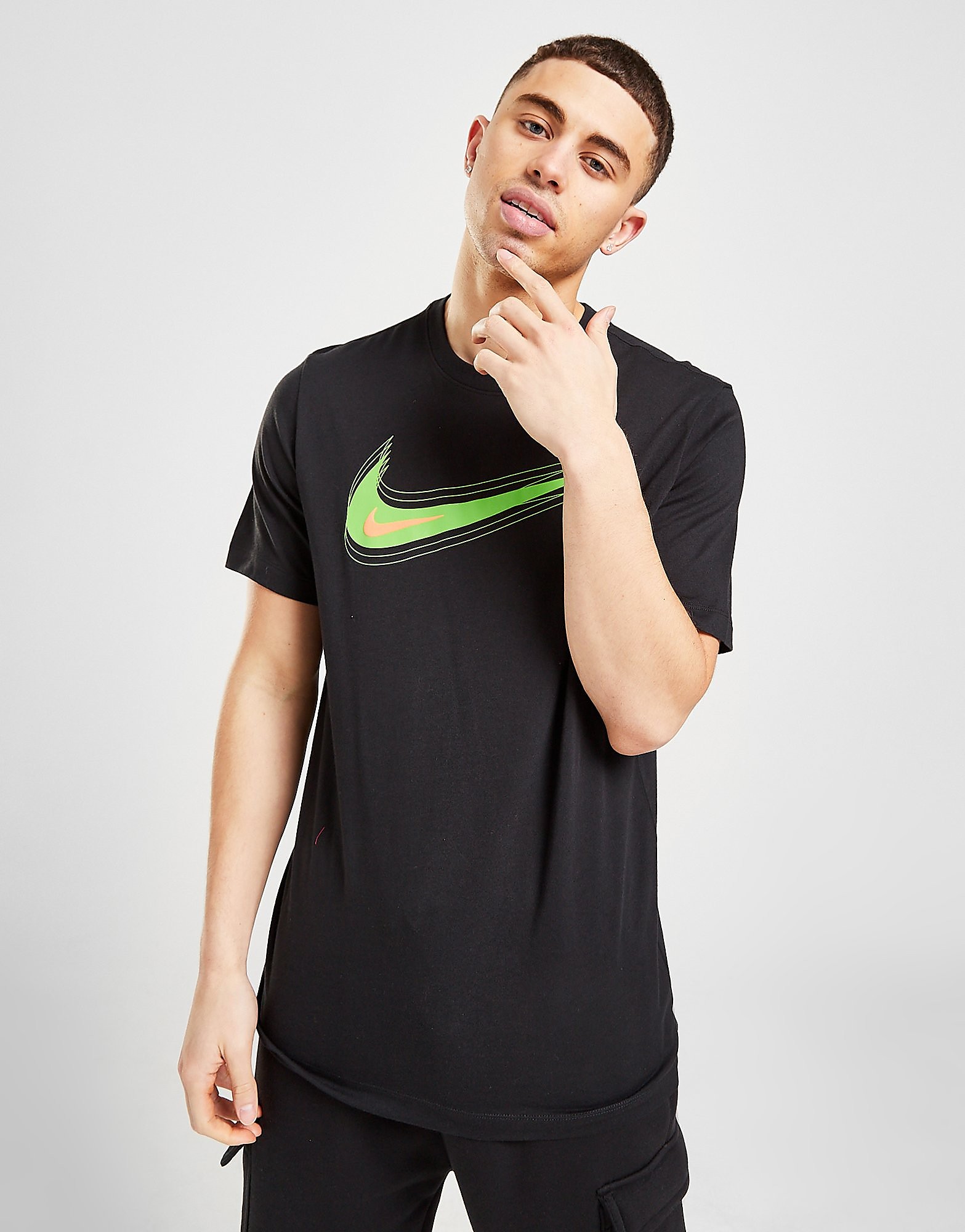 

Nike Swoosh T-Shirt - Black - Mens, Black