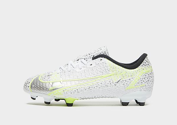 Nike Chaussures de Football Silver Safari Mercurial Vapor Academy FG Enfant