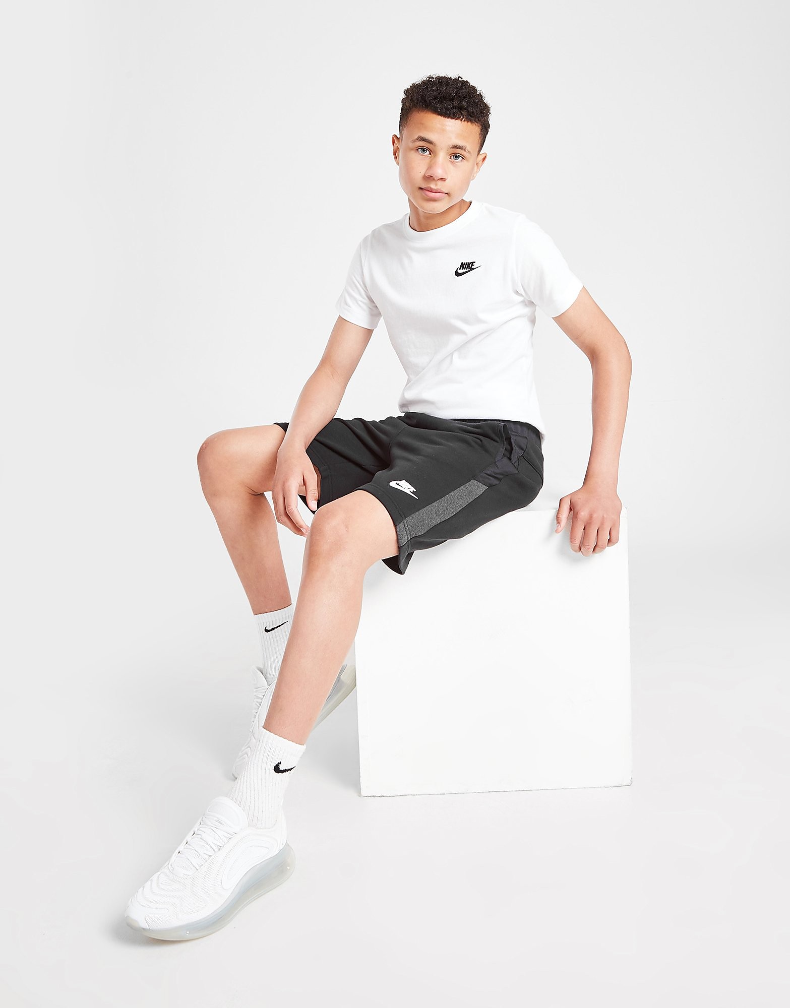 

Nike Hybrid French Terry Shorts Junior - Black - Kids, Black