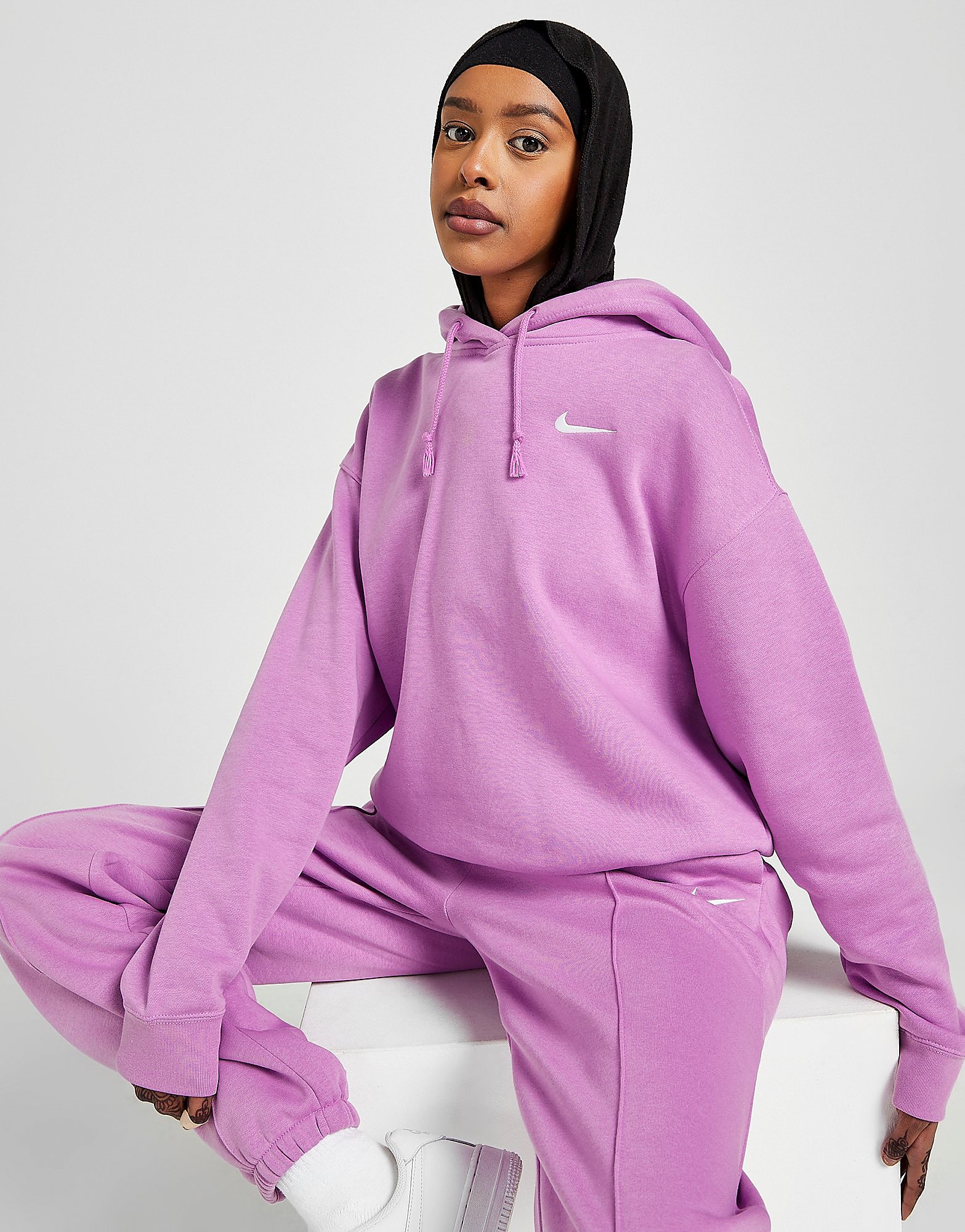 

Nike Fleece Overhead Hoodie - Purple - Womens, Purple