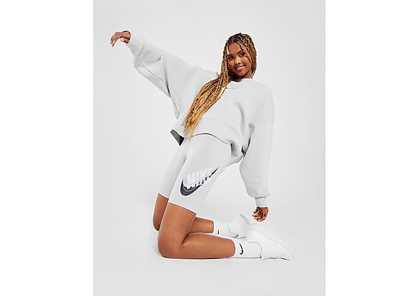 Nike Double Futura Cycle Shorts - Grey - Womens, Grey