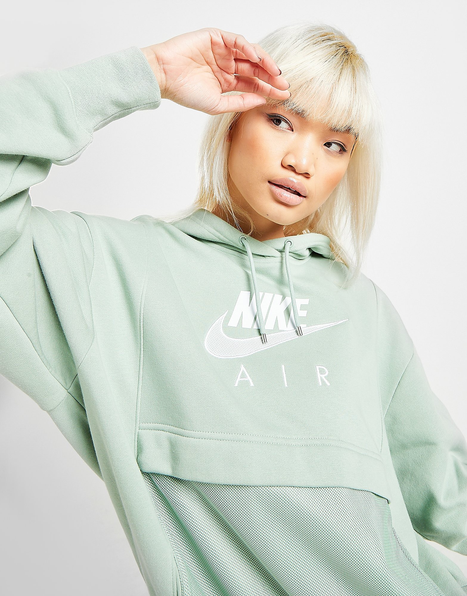

Nike Air Overhead Hoodie - Green - Womens, Green