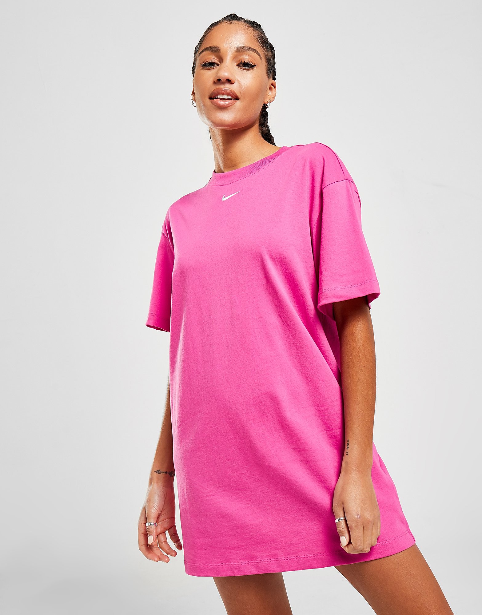 

Nike Essential T-Shirt Dress - Only at JD - Pink - Womens, Pink