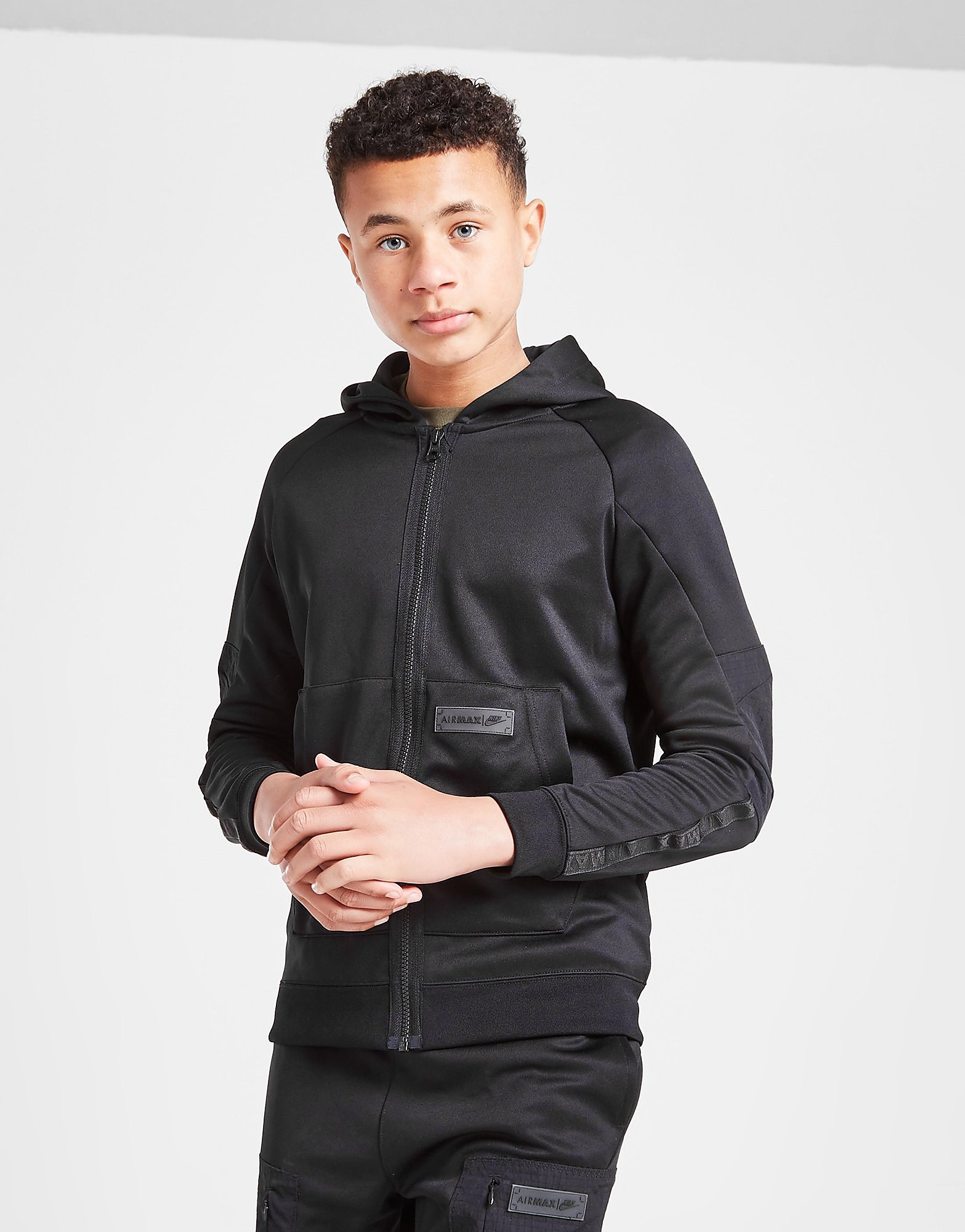 

Nike Air Max Full Zip Hoodie Junior - Only at JD - Black - Kids, Black