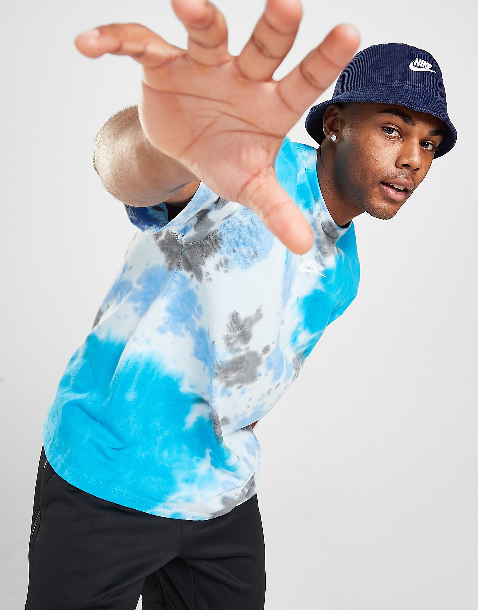 

Nike Premium Essentials Tie Dye T-Shirt - Blue/White - Mens, Blue/White