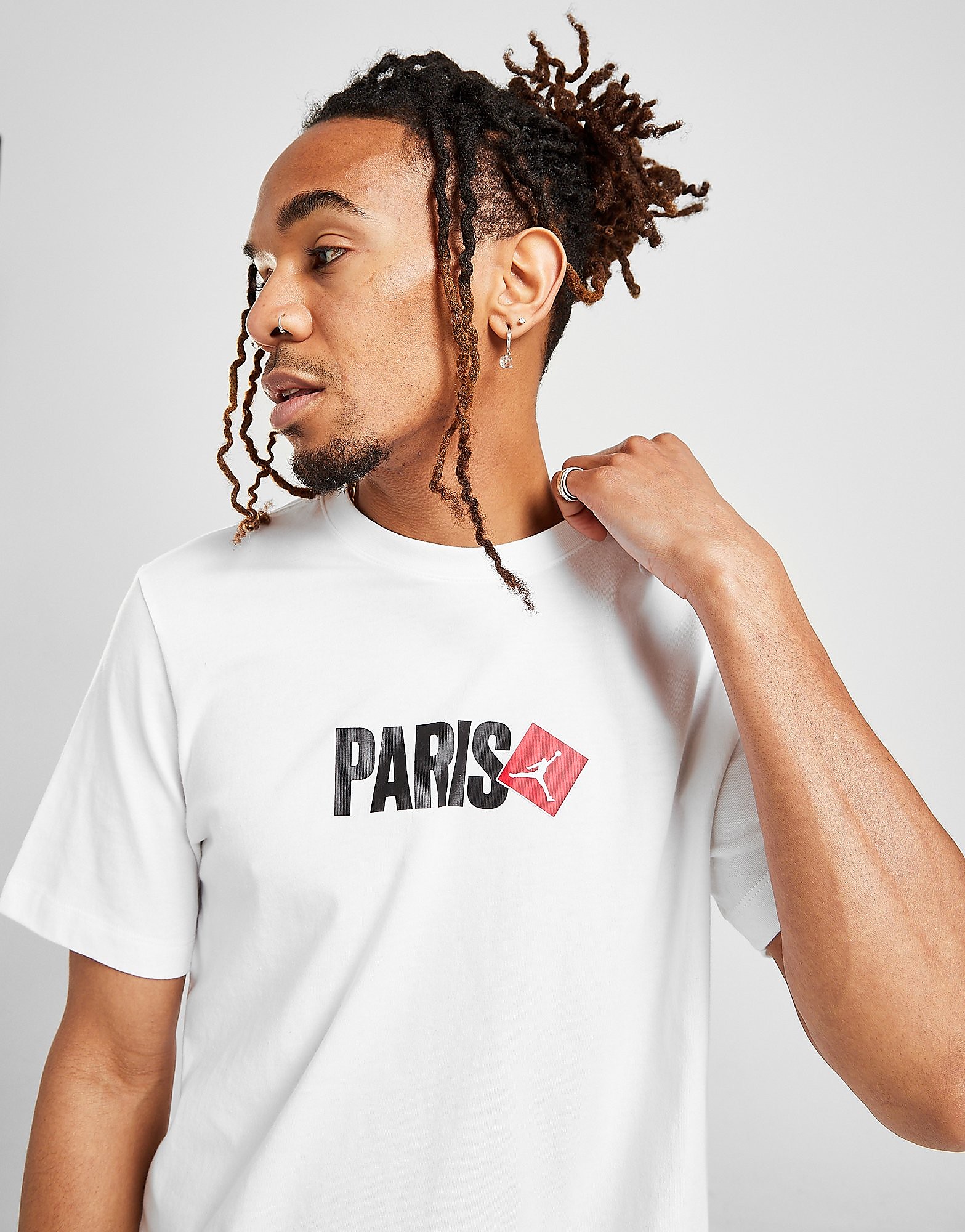 Jordan Paris T-Shirt - White/WHT - Mens, White/WHT