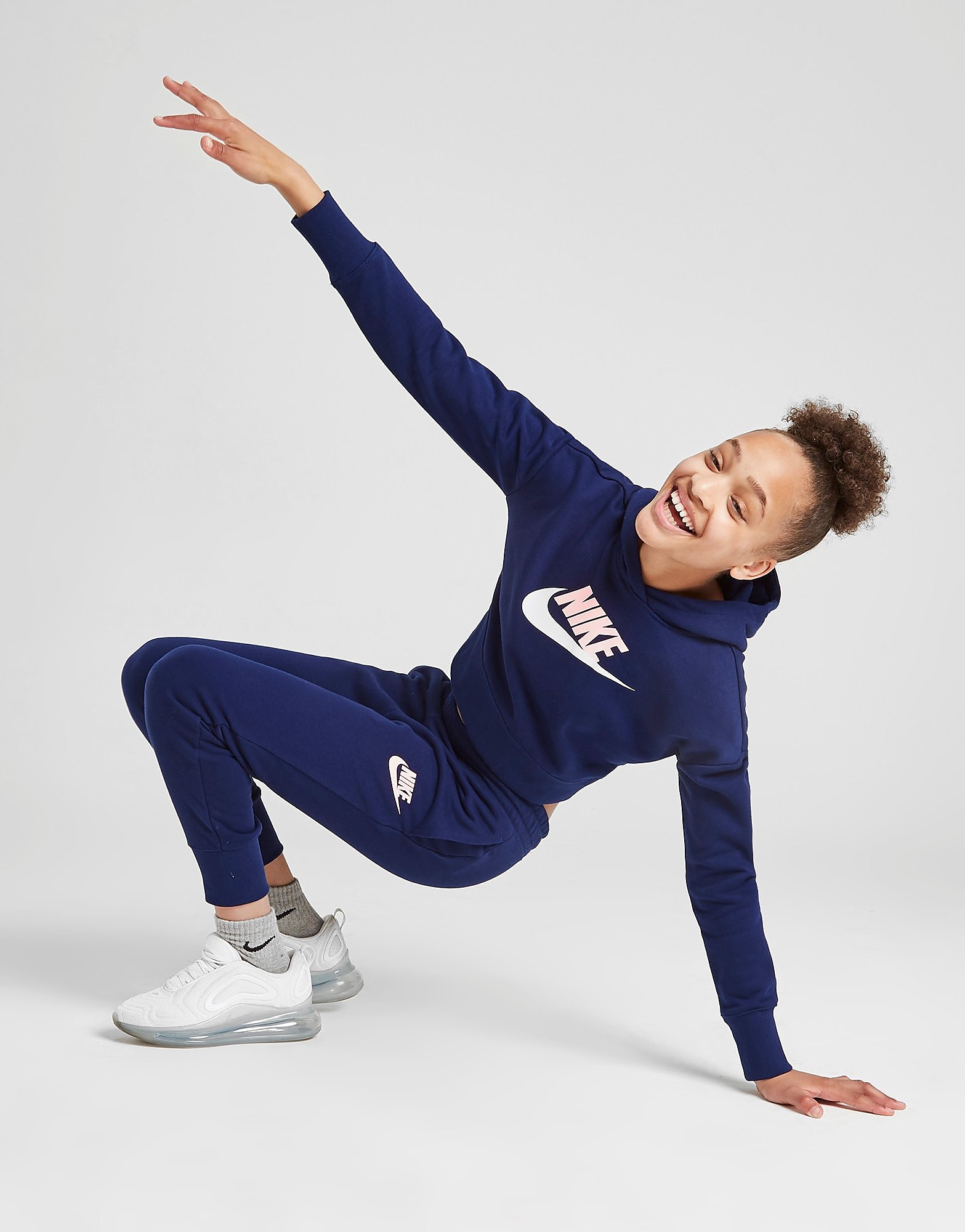 

Nike Girls' Club French Terry High Waist Joggers Junior - Blue - Kids, Blue