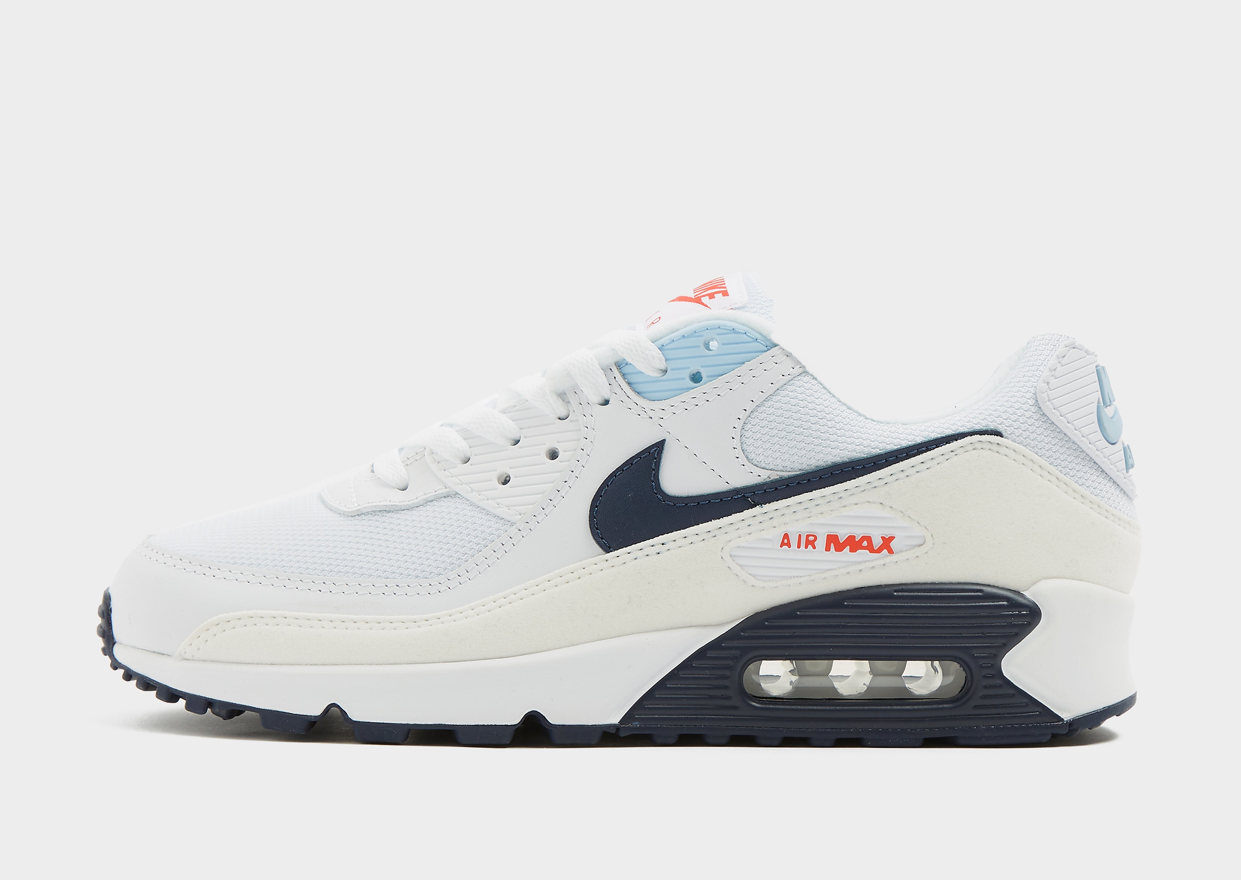

Nike Air Max 90 - White/Navy - Mens, White/Navy