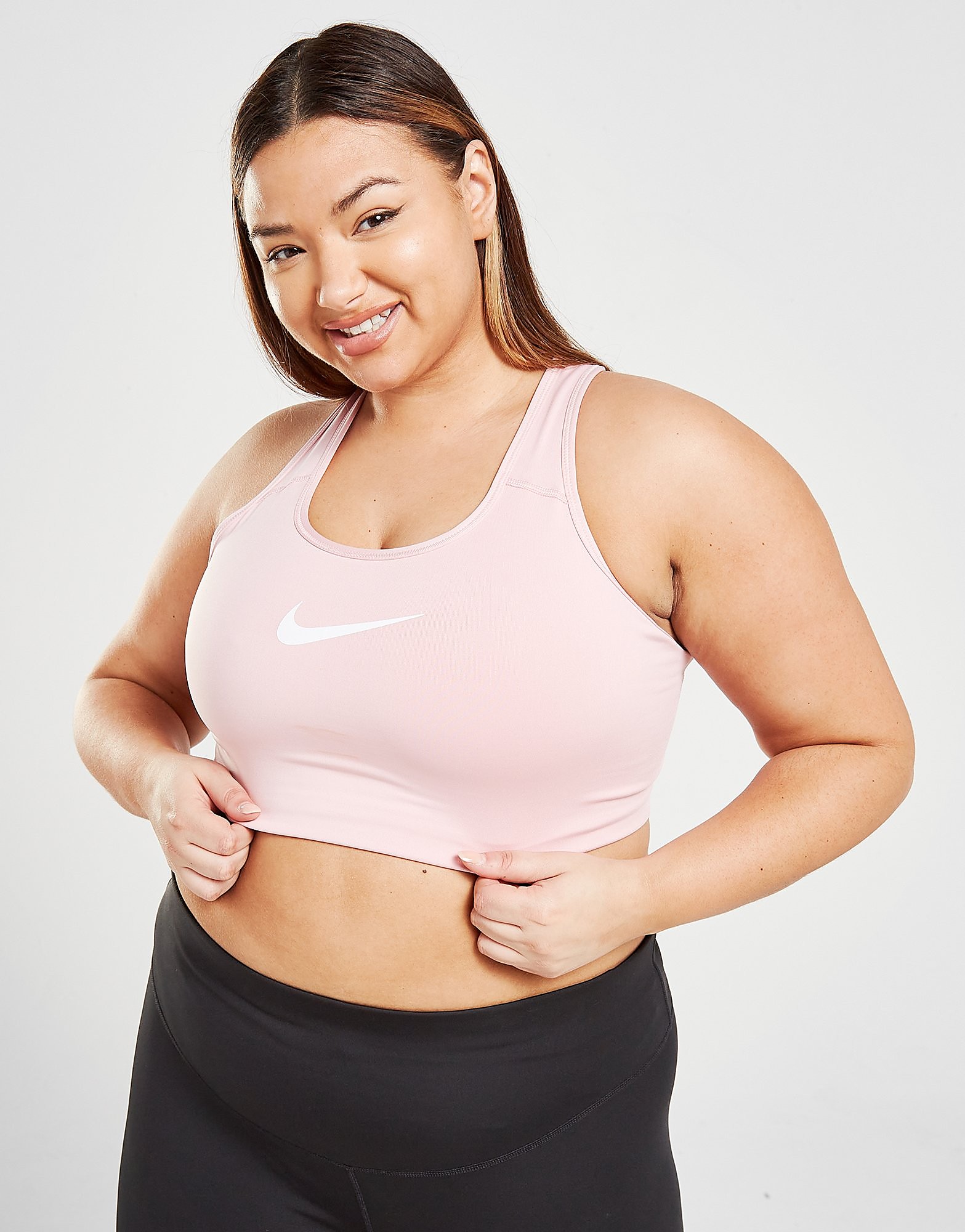 

Nike Swoosh Plus Size Sports Bra - Pink - Womens, Pink