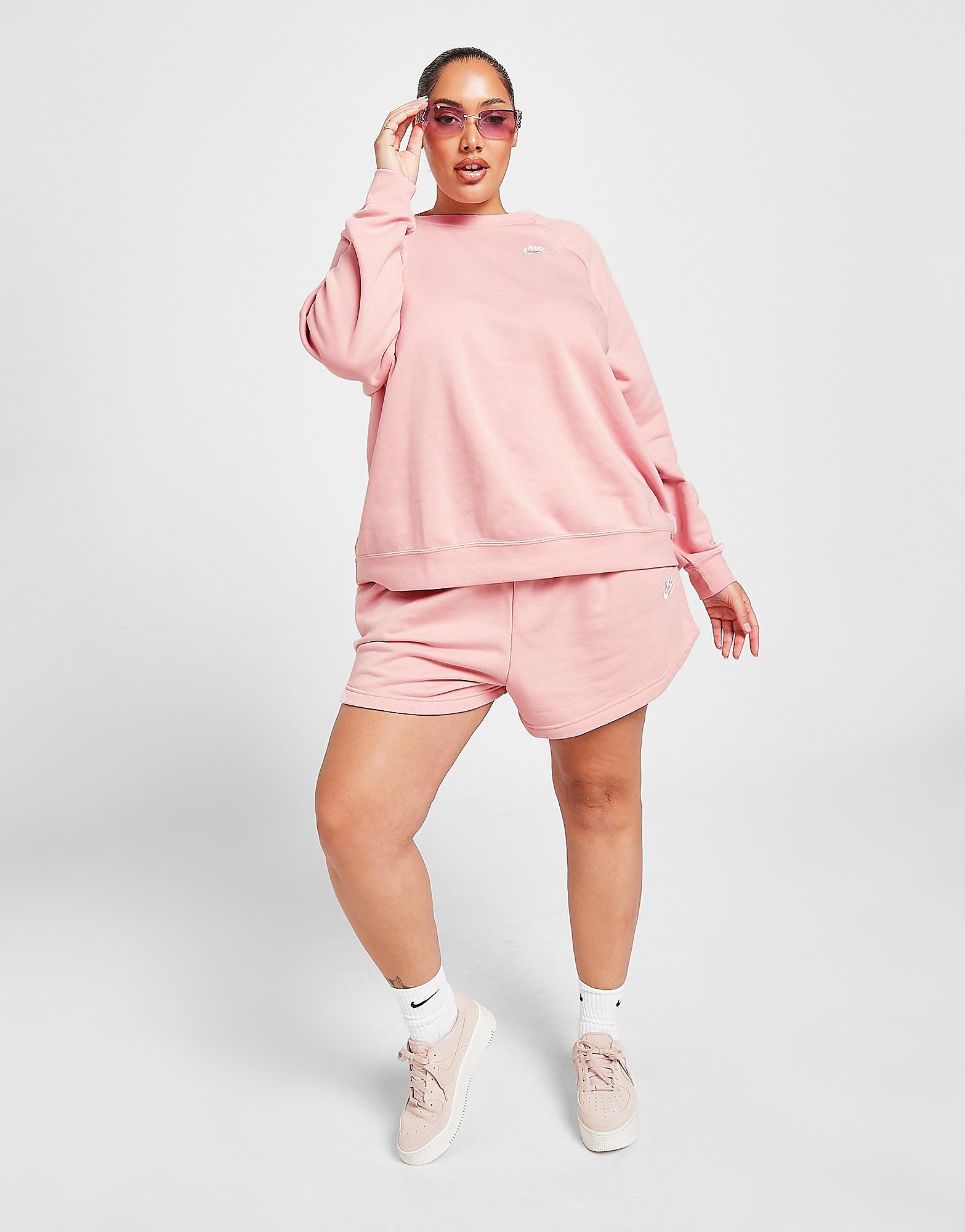 

Nike Essential Plus Size Fleece Shorts - Pink - Womens, Pink