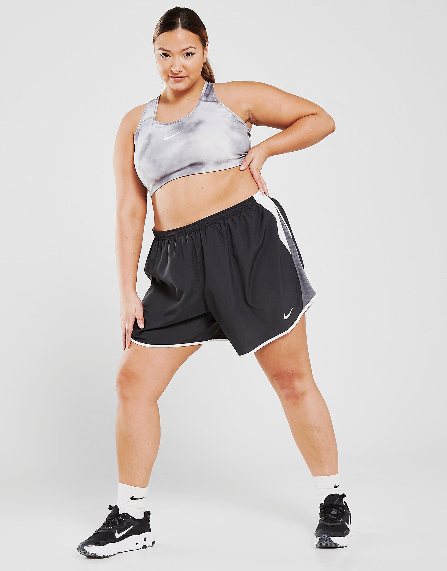 

Nike 10K Plus Size Shorts - Black/White/Dark Grey/Wolf Grey - Womens, Black/White/Dark Grey/Wolf Grey