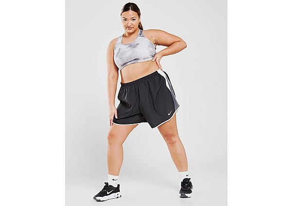 Nike Short de running Nike pour Femme (grande taille) - Black/White/Dark Grey/Wolf Grey, Black/White