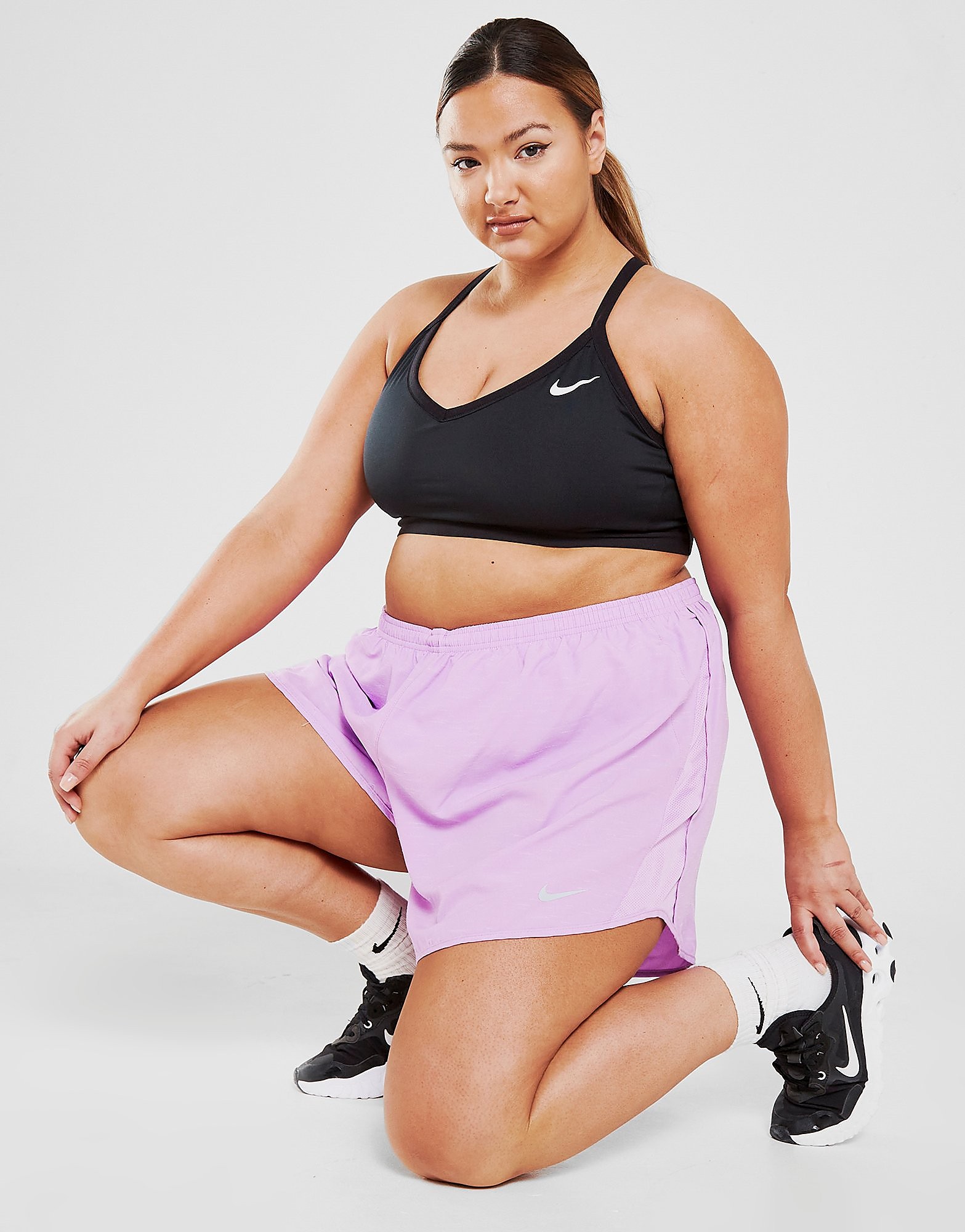 

Nike 10K Plus Size Shorts - Purple - Womens, Purple