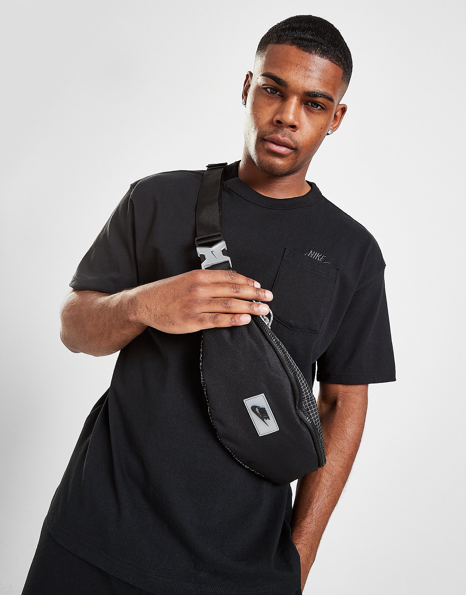 

Nike Heritage Hip Bag - Black/Black/White - Womens, Black/Black/White