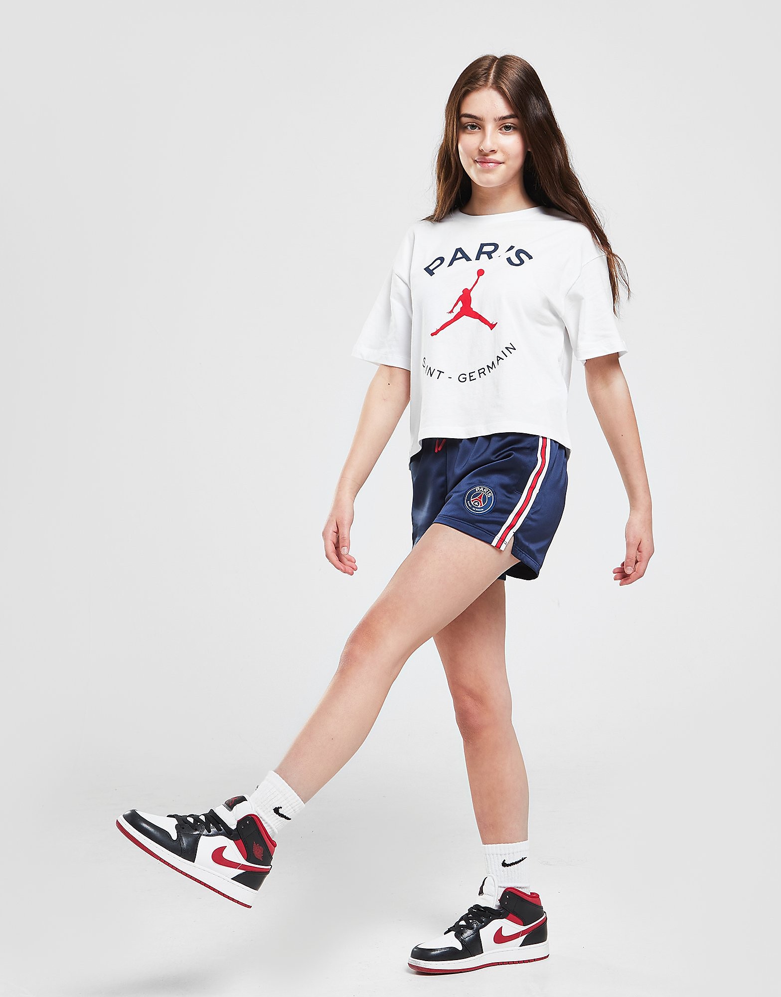 

Jordan Girls' Paris Saint Germain Satin Shorts Junior - Navy - Kids, Navy