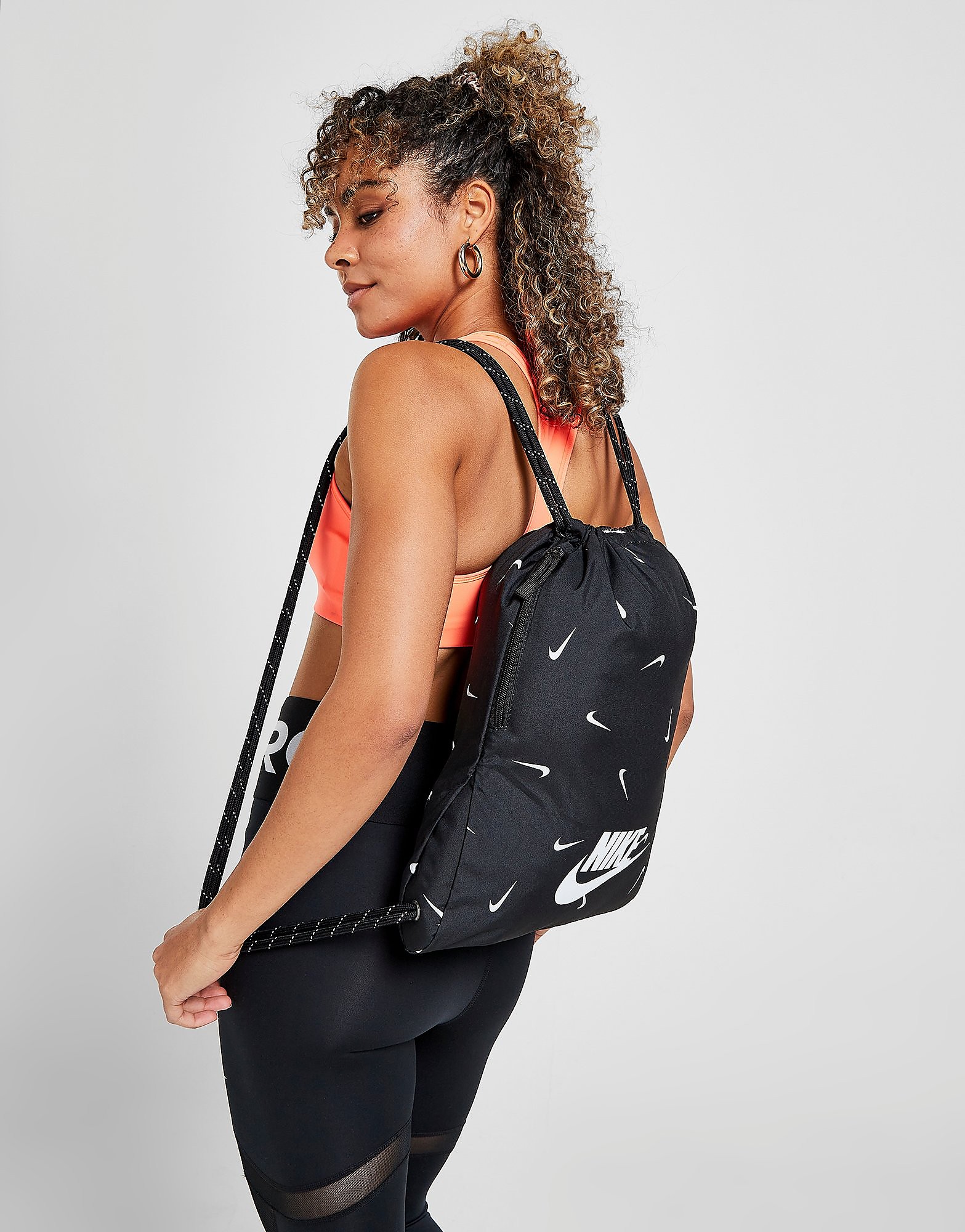 

Nike Heritage Gymsack - Black/Black/White - Mens, Black/Black/White