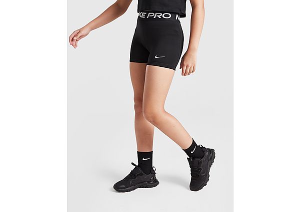 Nike Short 3 Filles Junior - Black/White, Black/White