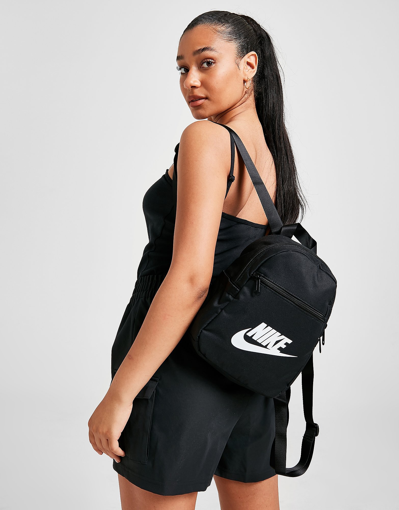 Nike Futura 365 Mini Backpack - Black/Black/White - Kids, Black/Black/White