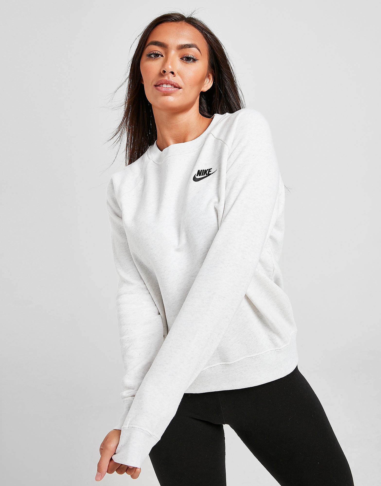 

Nike Essential Fleece Crew Neck Sweatshirt - Only at JD - White - Womens, White