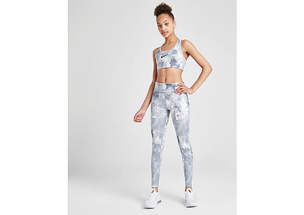 Nike Girls' Fitness All Over Print Sports Bra Junior
