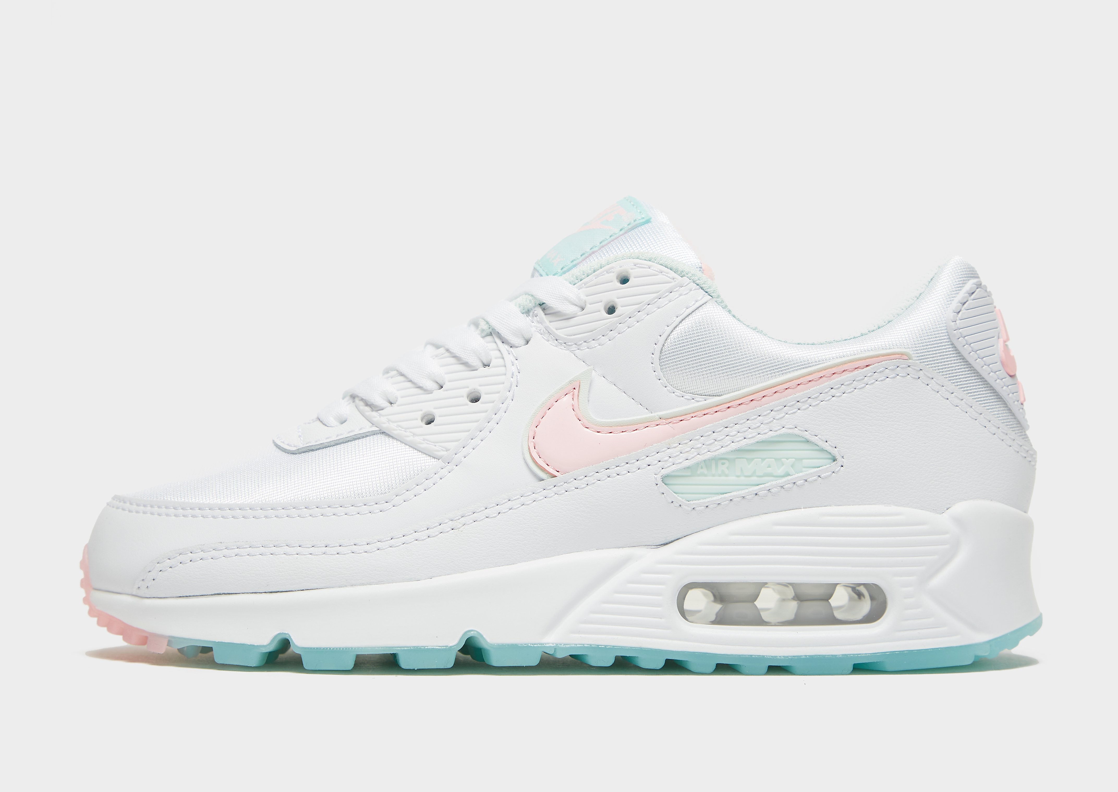 

Nike Air Max 90 Women's - White/Barely Green/Light Dew/Arctic Punch, White/Barely Green/Light Dew/Arctic Punch