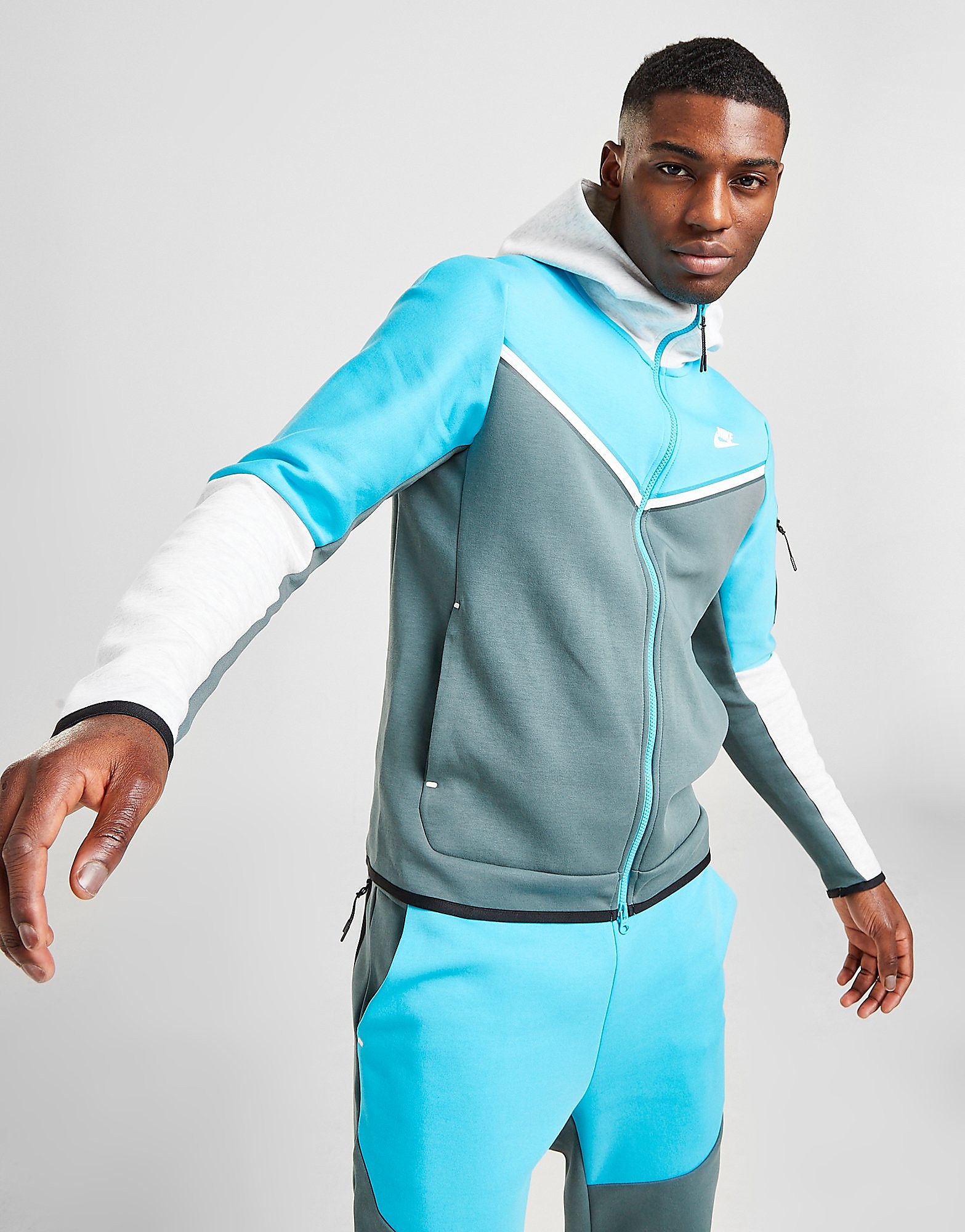 

Nike Tech Fleece Full Zip Hoodie - Grey - Mens, Grey