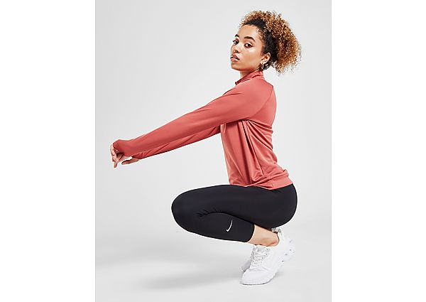 Nike Legging court taille mi-basse Nike One pour Femme - Black/White, Black/White