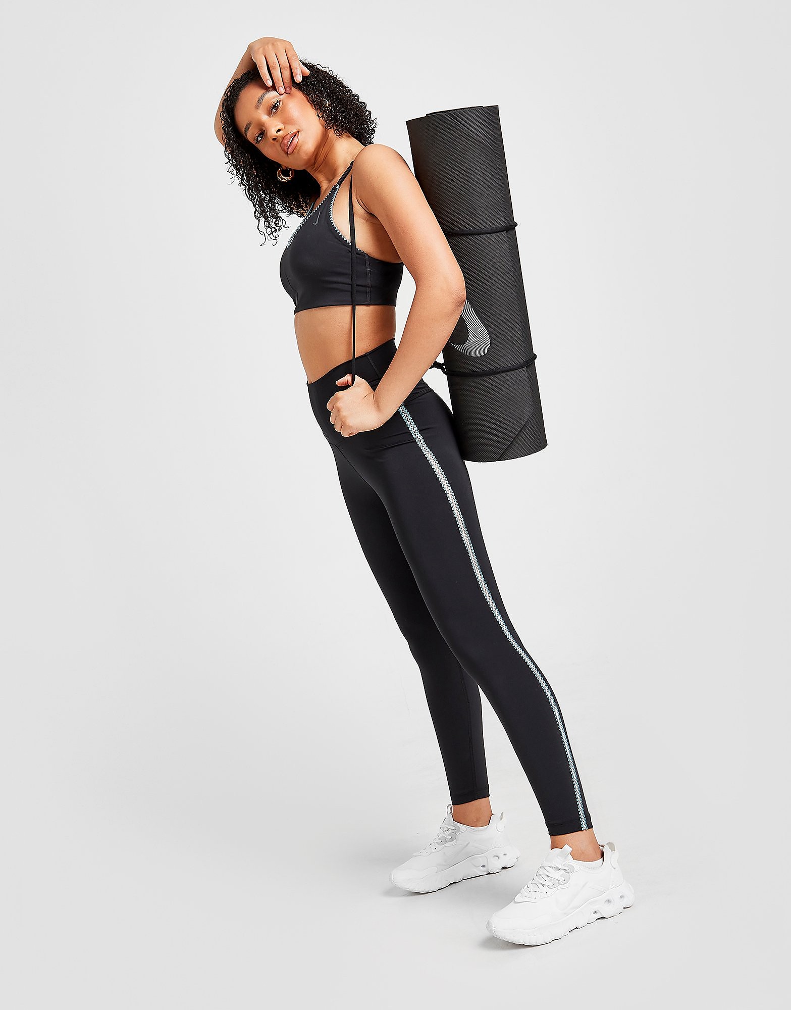 

Nike Training Yoga Crochet Tights - Black - Womens, Black