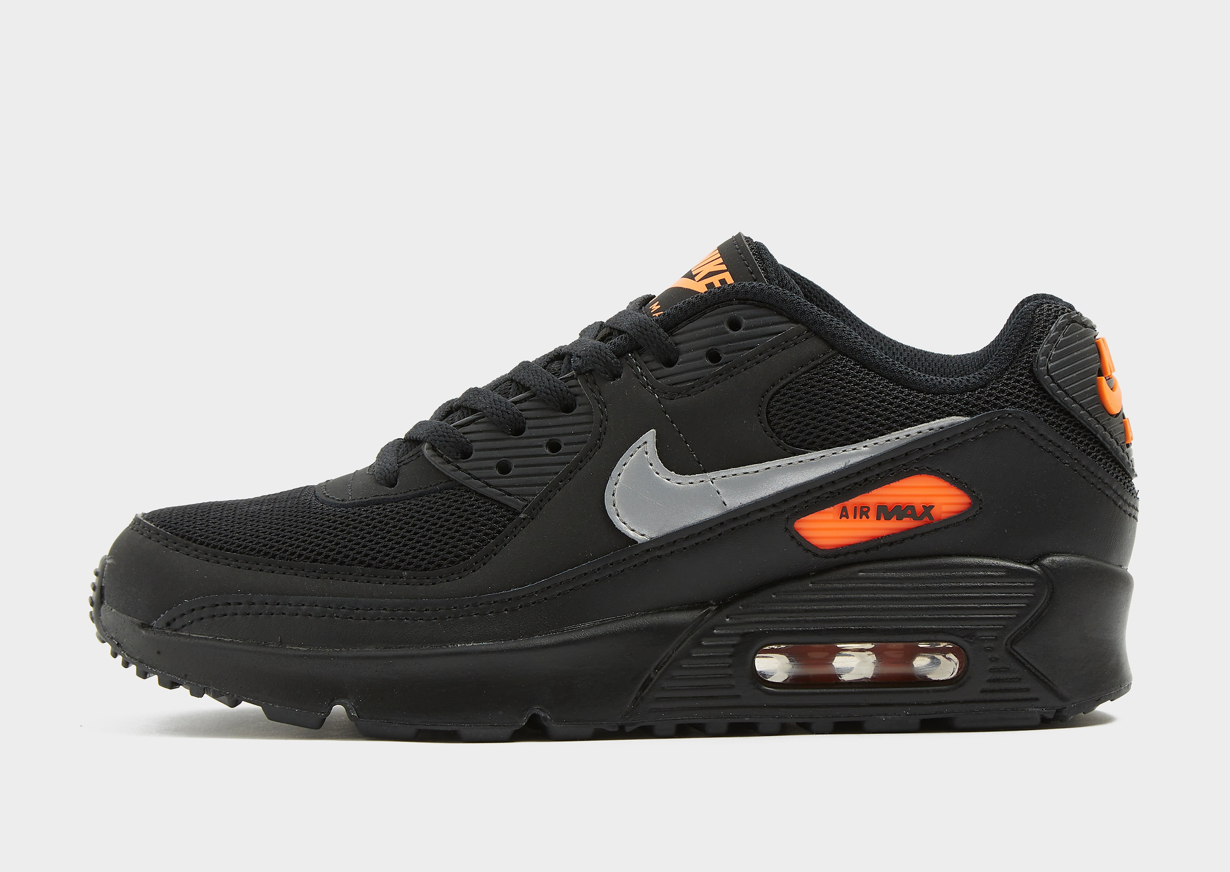 

Nike Air Max 90 Leather Junior - Black - Kids, Black