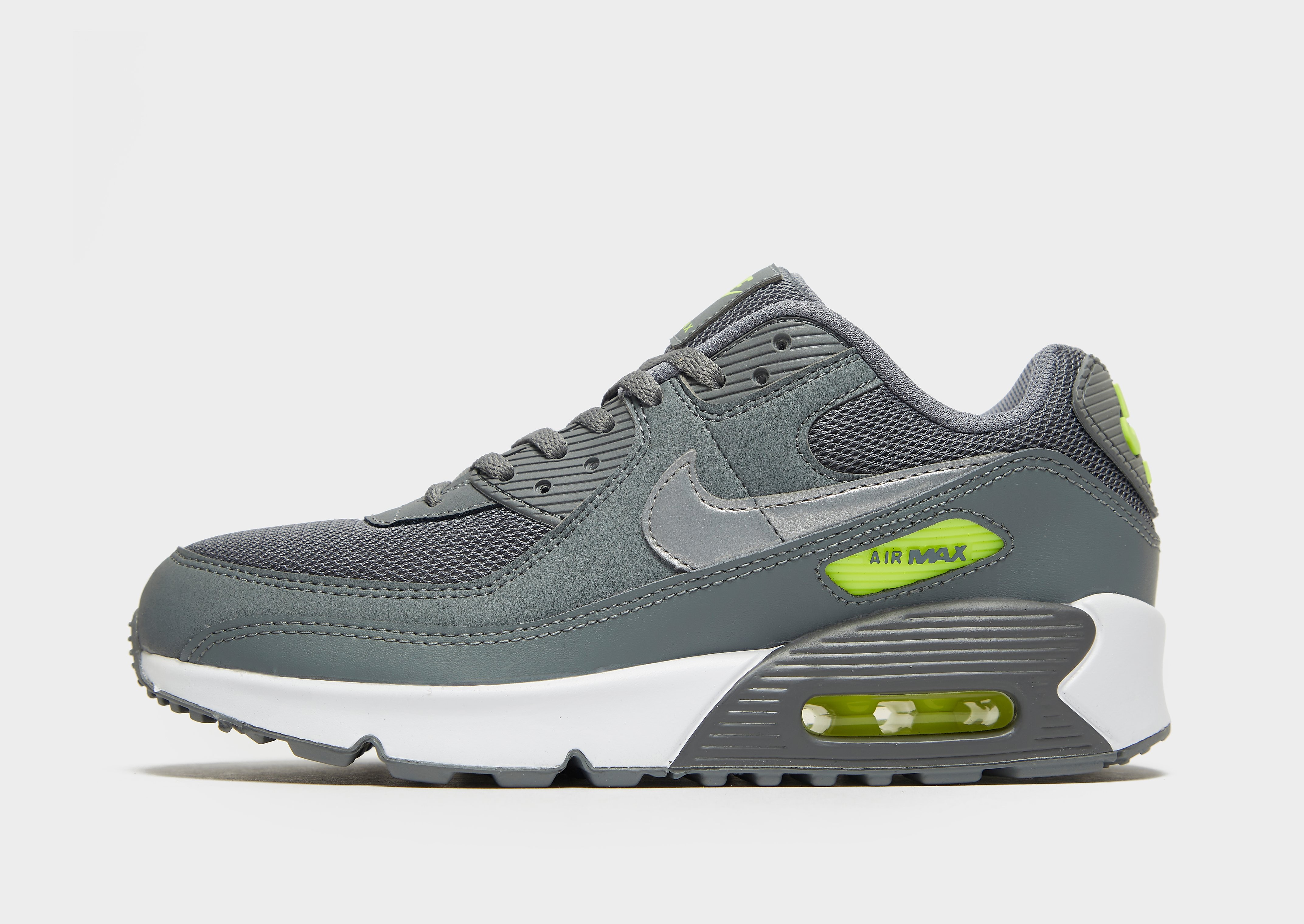 Nike Air Max 90 Leather Junior - Grey - Kids, Grey