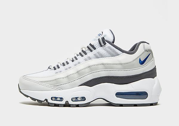 Nike Baskets Air Max 95 Junior - White/Iron Grey/Grey Fog/Game Royal, White/Iron Grey/Grey Fog/Game