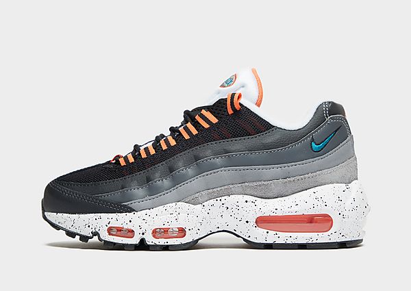 Nike Baskets Air Max 95 Junior - Black/Turf Orange/White/Aquamarine, Black/Turf Orange/White/Aquamar