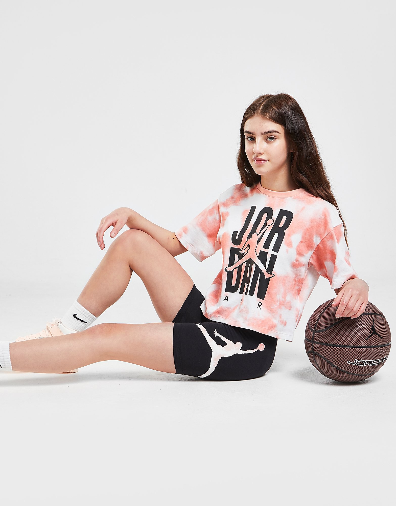 

Jordan Girls' Tie Dye Logo Cycle Shorts Junior - Black - Kids, Black
