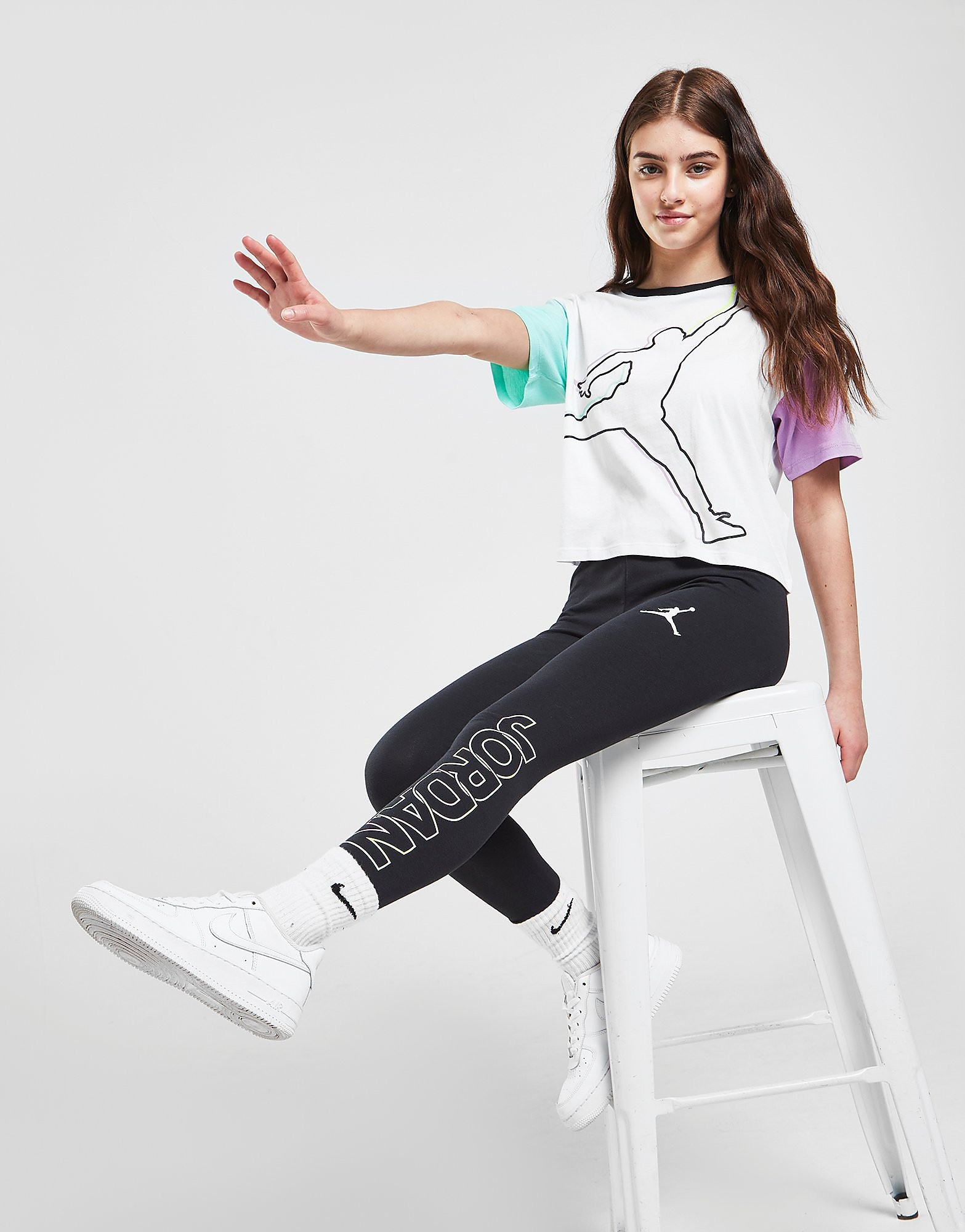 Jordan Girls' Jumpman Leggings Junior - Black - Kids, Black