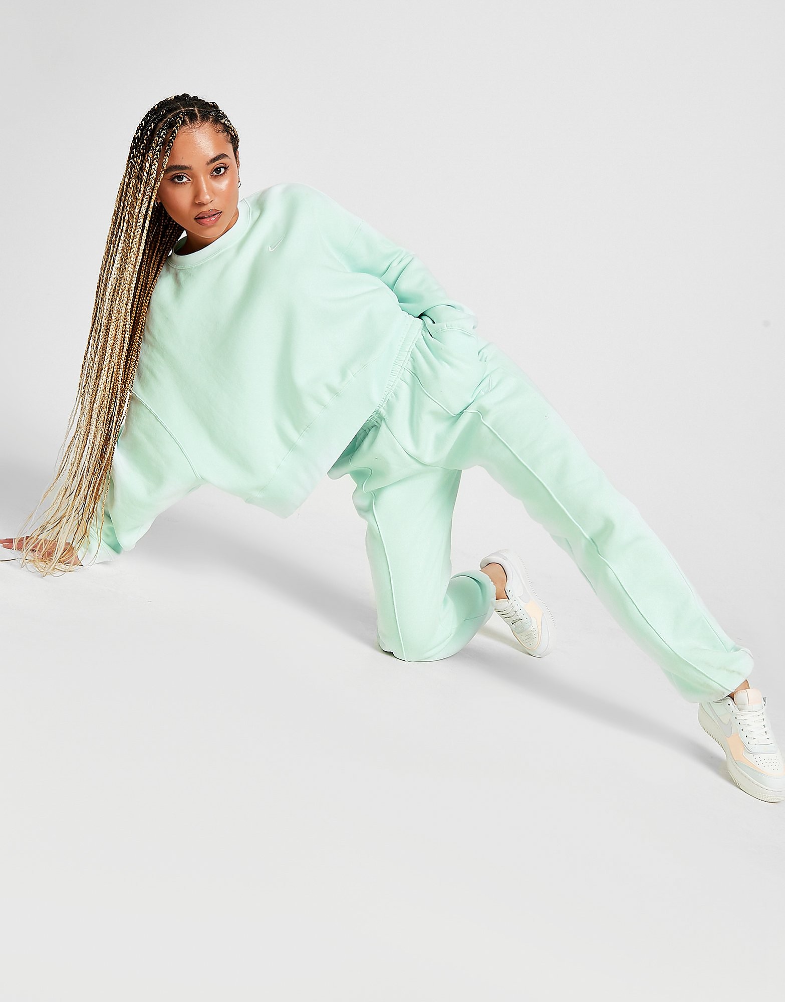 

Nike Sportswear Trend Fleece Joggers - Barely Green/White - Womens, Barely Green/White