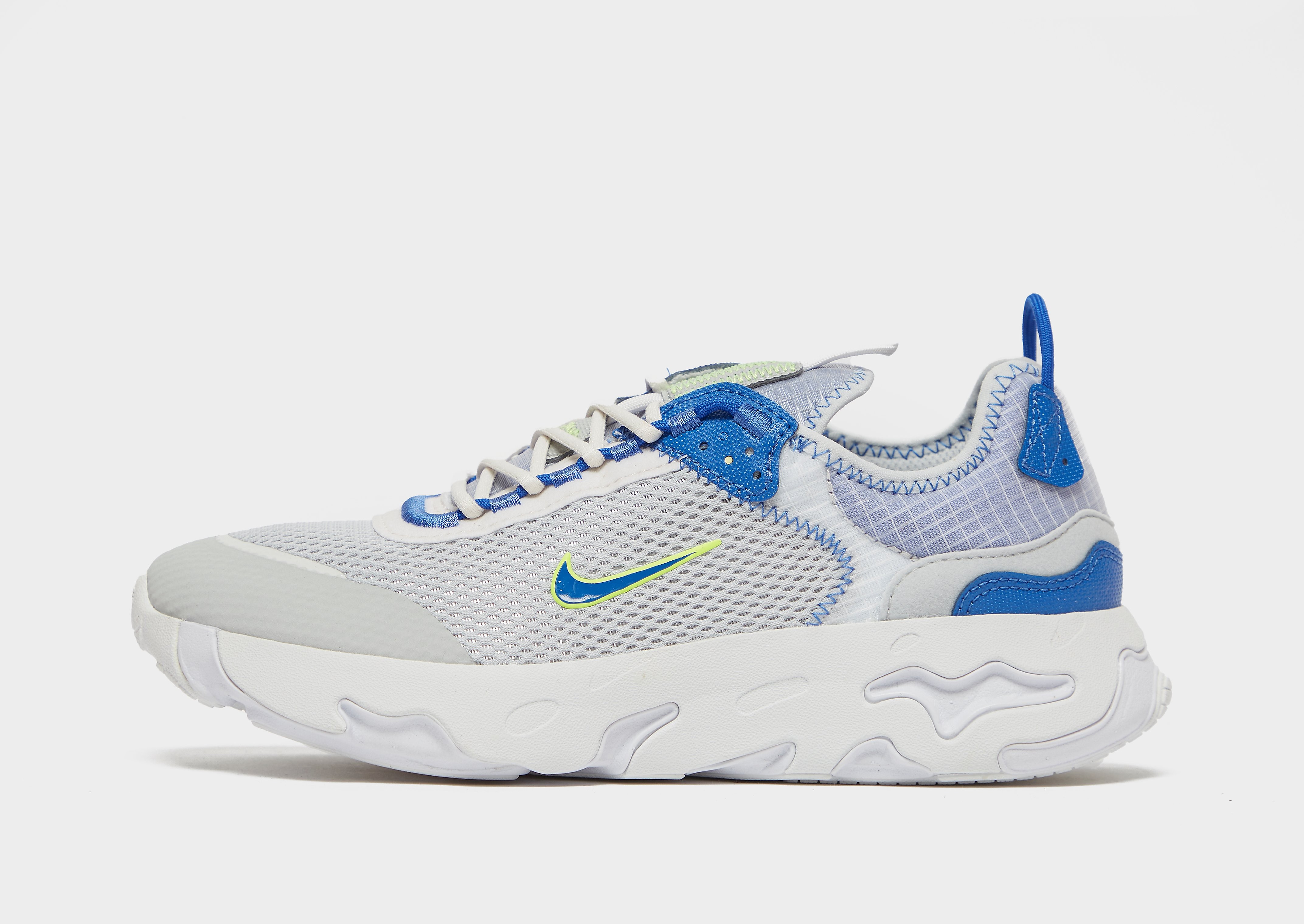 

Nike React Live Junior - Grey Fog/Platinum Tint/Iron Grey/Game Royal/Blue - Kids, Grey Fog/Platinum Tint/Iron Grey/Game Royal/Blue