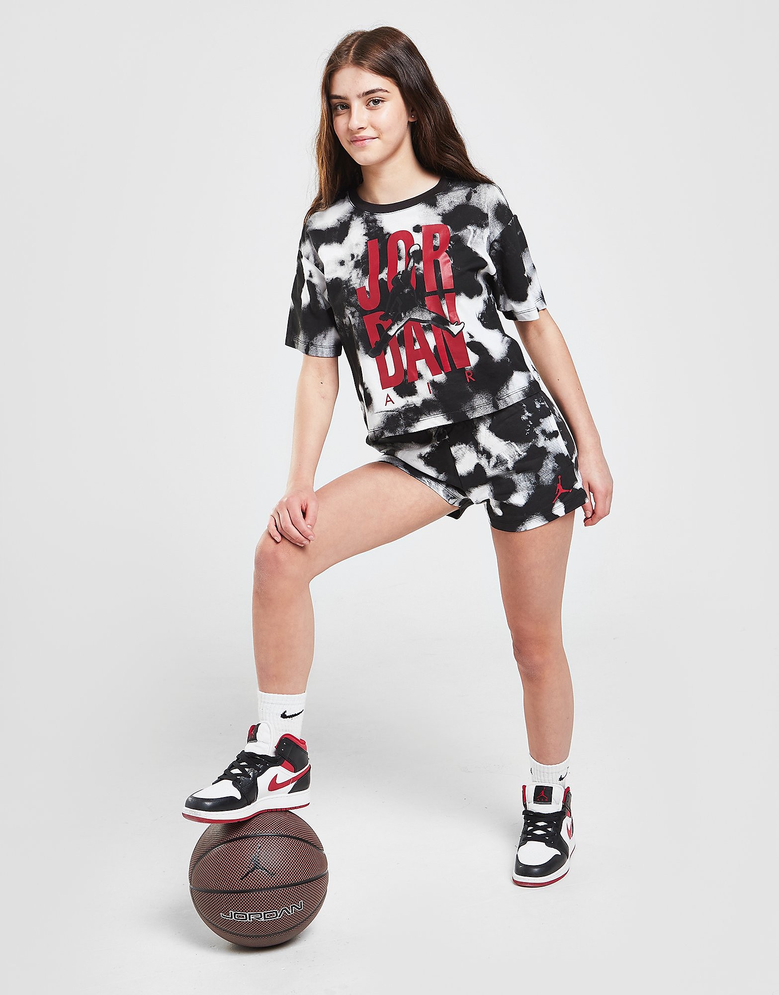 

Jordan Girls' Tie Dye Shorts Junior - Black - Kids, Black