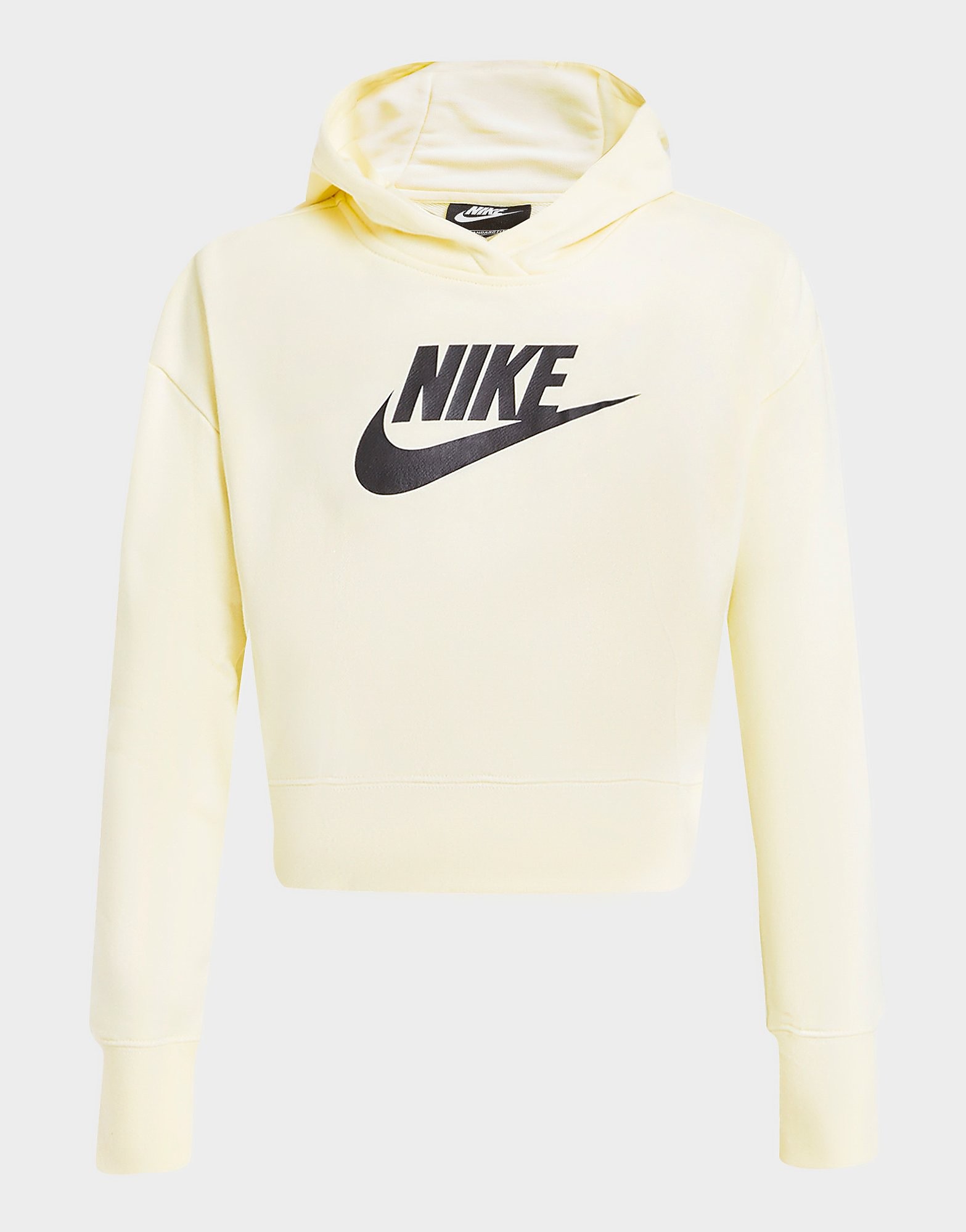 

Nike Girls' Club French Terry Crop Hoodie Junior - Cream - Kids, Cream