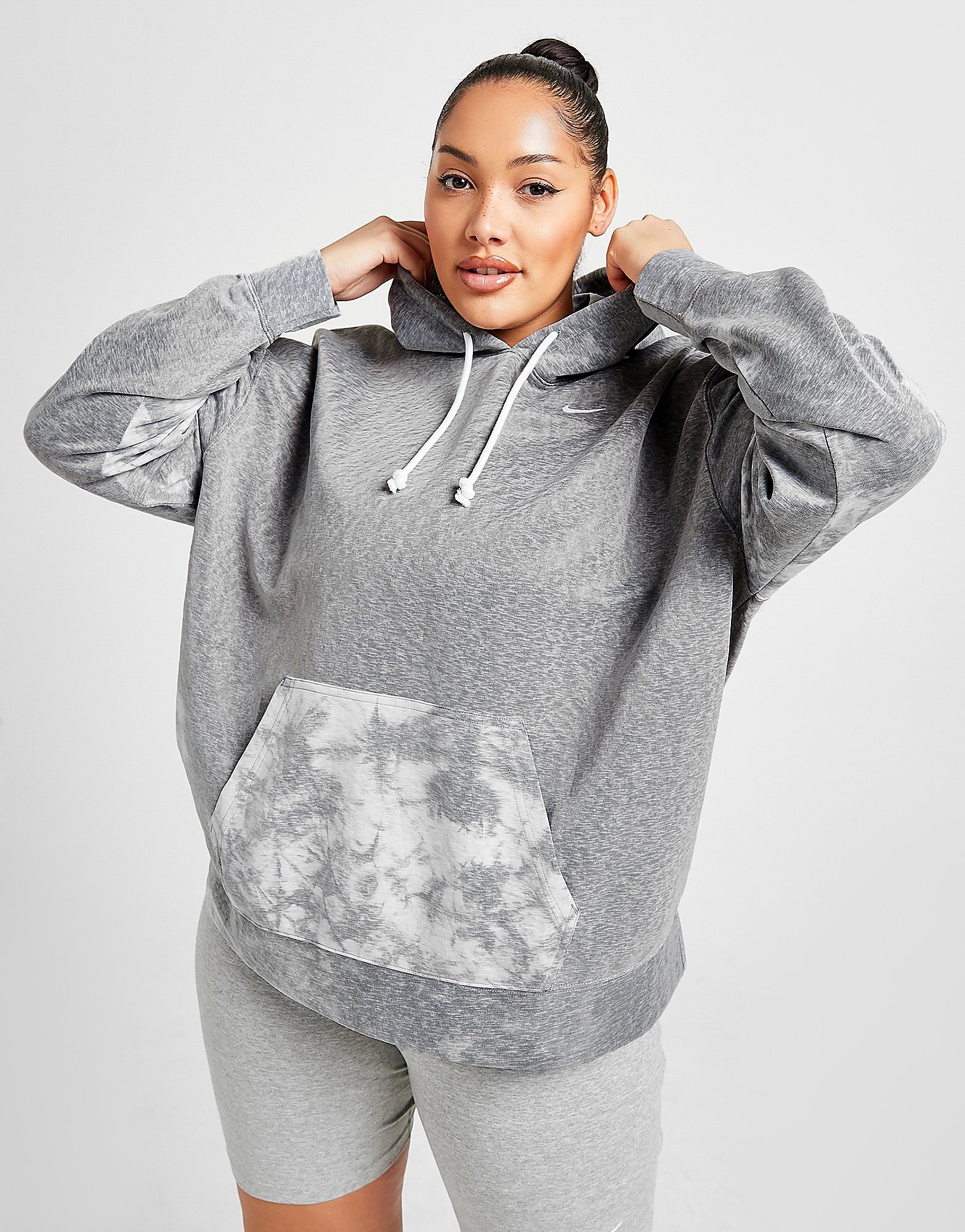 

Nike Icon Clash Overhead Plus Size Hoodie - Grey - Womens, Grey