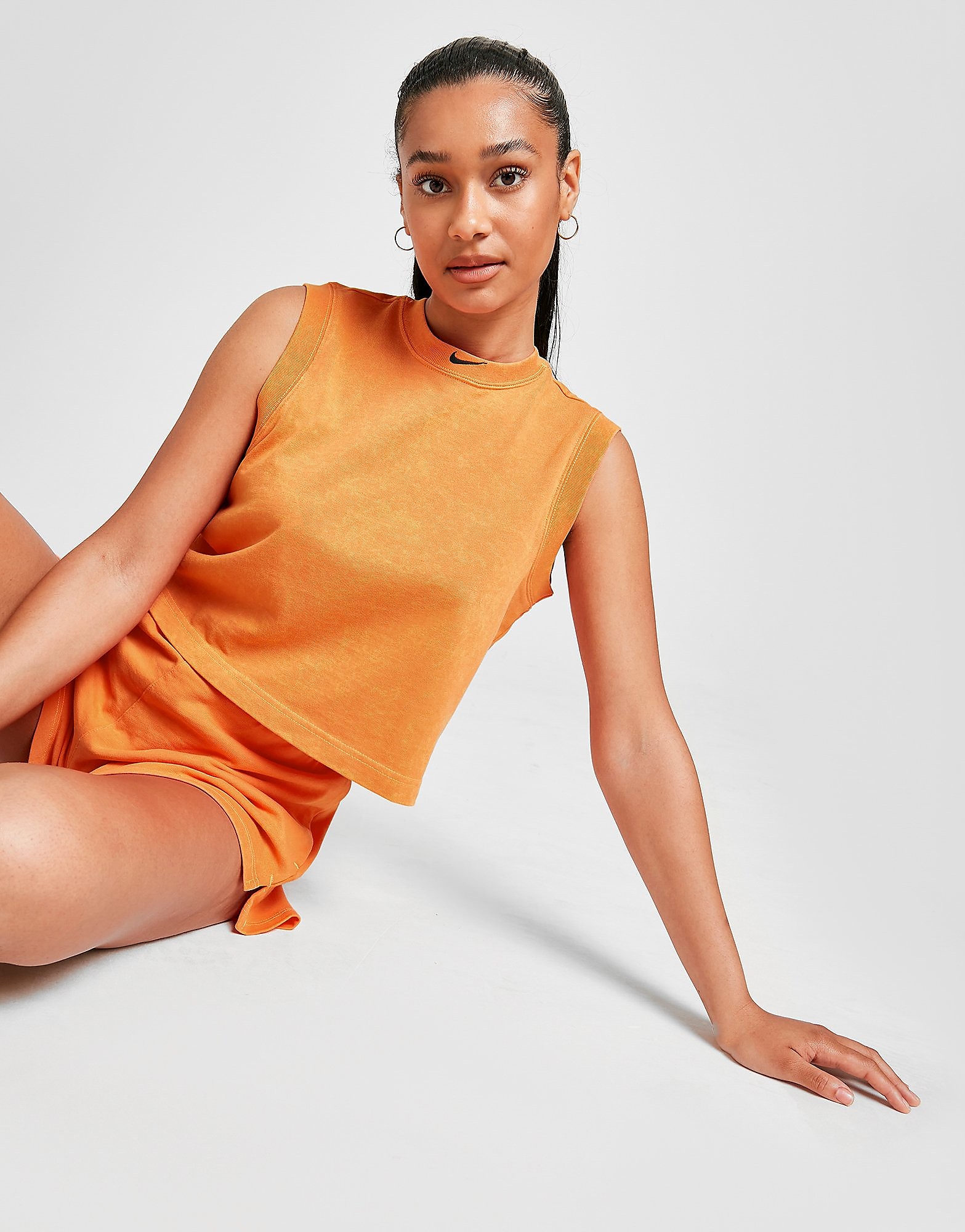 

Nike Washed Tank Top - Orange - Womens, Orange