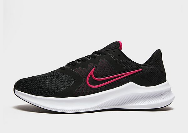 Nike Downshifter 11 Dames - Black/Dark Smoke Grey/White/Fireberry - Dames, Black/Dark Smoke Grey/White/Fireberry