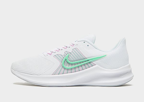 Nike Baskets Downshifter 11 Femme - White/Infinite Lilac/Violet Shock/Green Glow, White/Infinite Lil